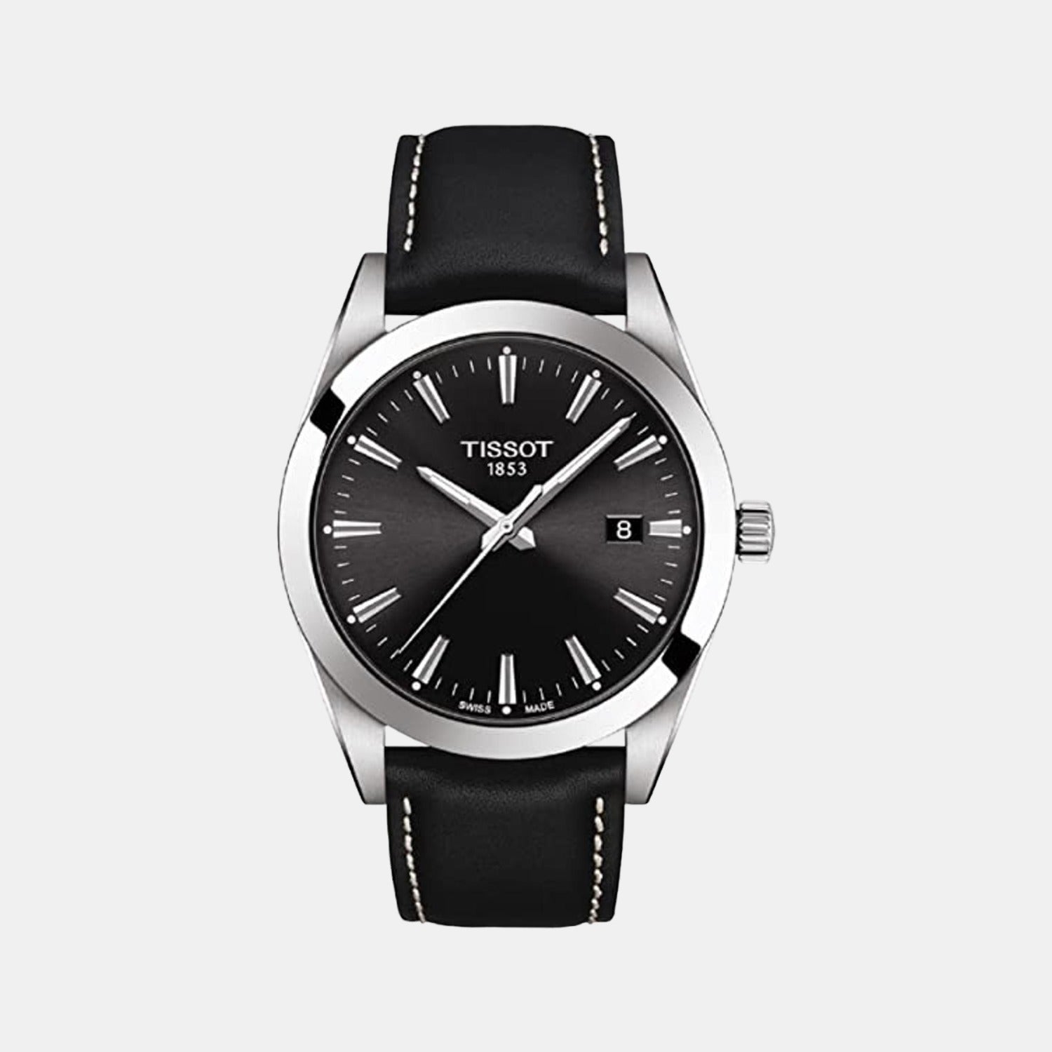 Tissot Gentleman Men Analog Leather Watch T1274101605100