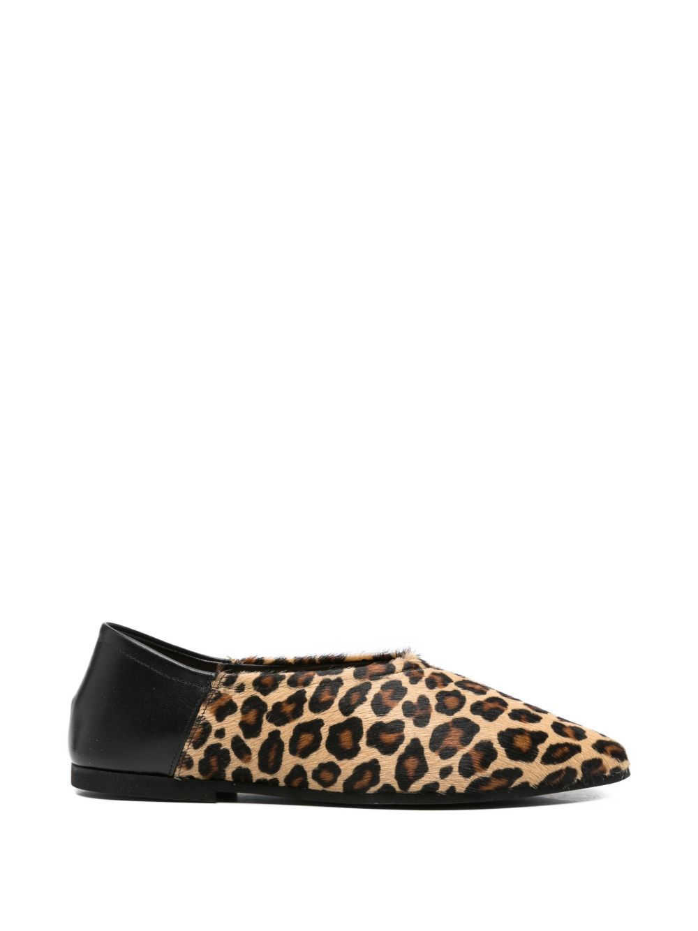 Babu' Milano Leopard ballet flats – Outer: CALFSKIN 100%