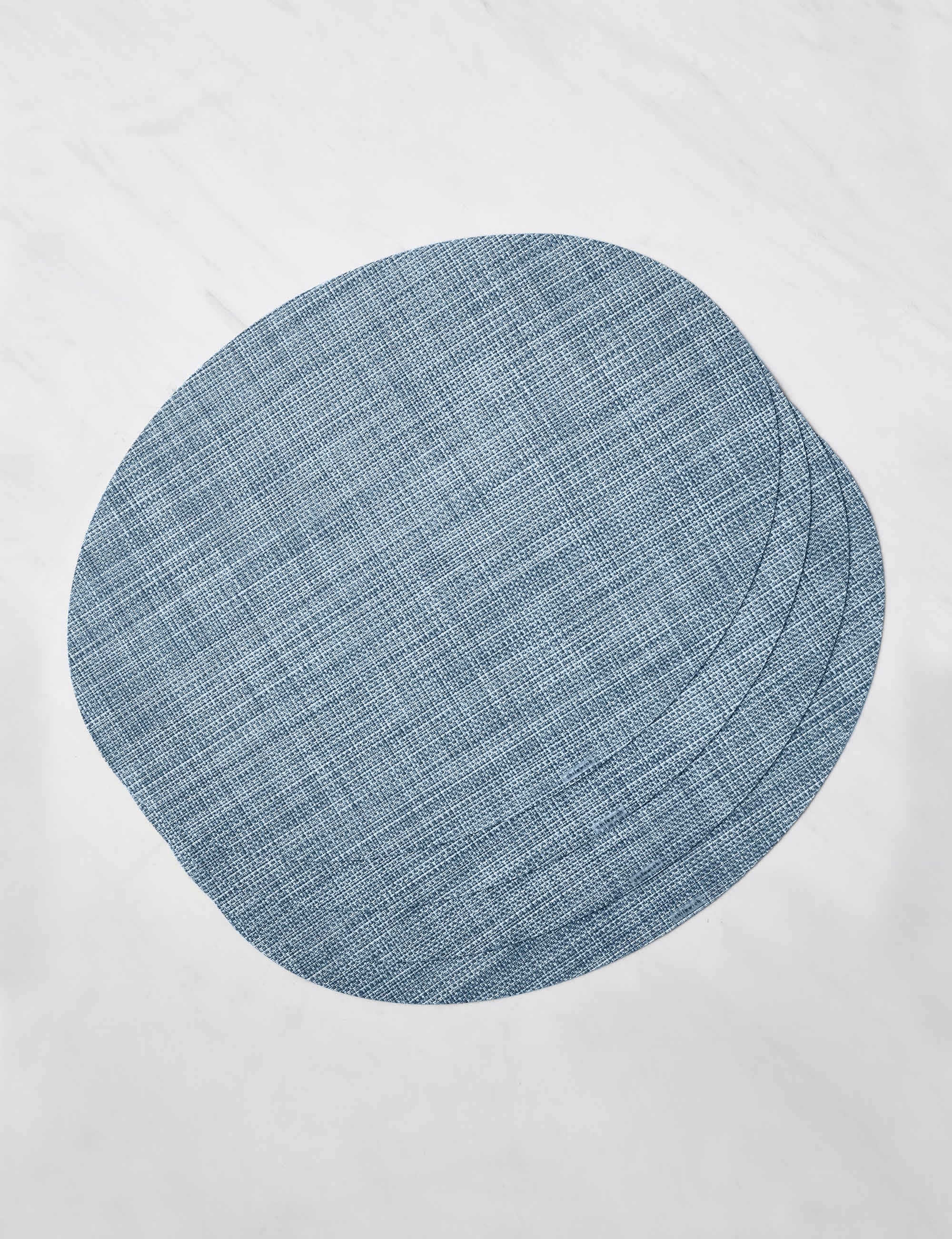 Lulu and Georgia Mini Basketweave Oval Placemat (Set of 4) by Chilewich - view 3