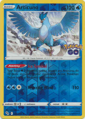 Rare holo pgo-024 – Pokémon Articuno - 024/078 - Rare Holo [pgo-024] [Reverse Holo]