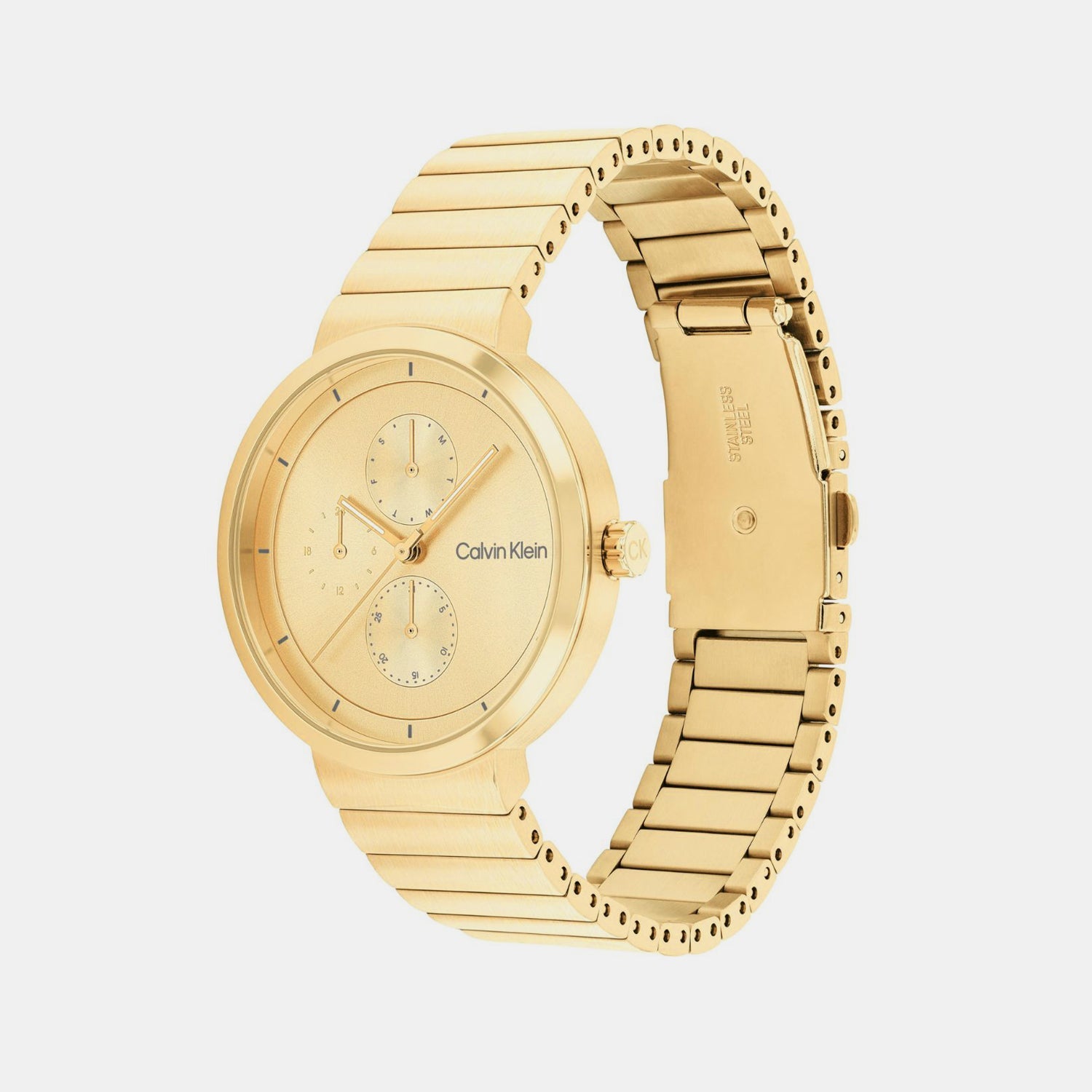 Calvin Klein Create Women Quartz Gold Dial Multi-Function Stainless Steel Watch 25100030 - view 2
