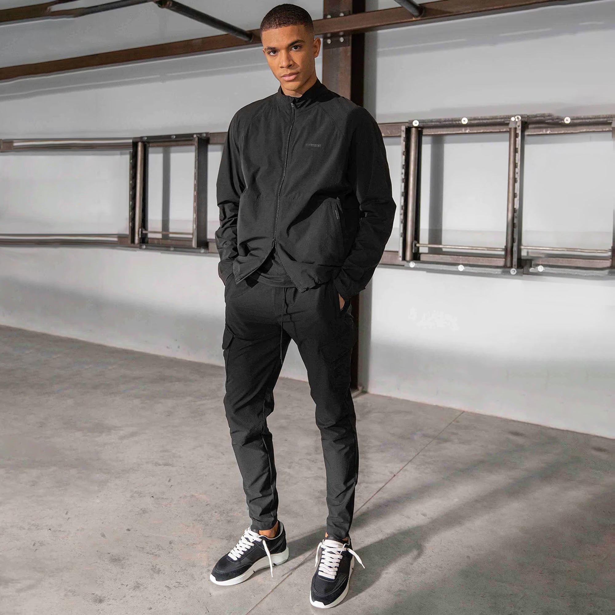Represent | 247 Zip Pant { Black - view 2