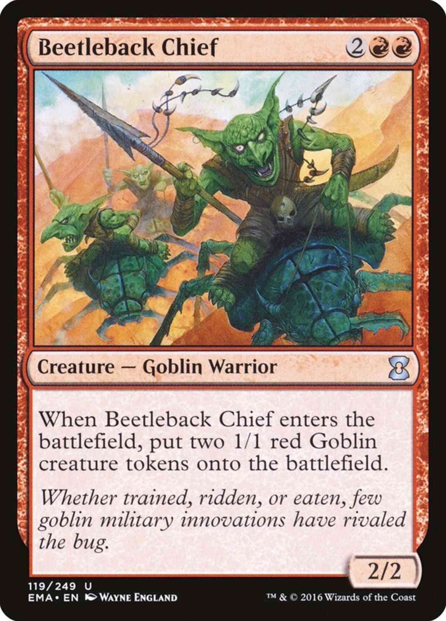 Beetleback chief 119 – Magic Beetleback Chief [119] [Eternal Masters] [Non-Foil]