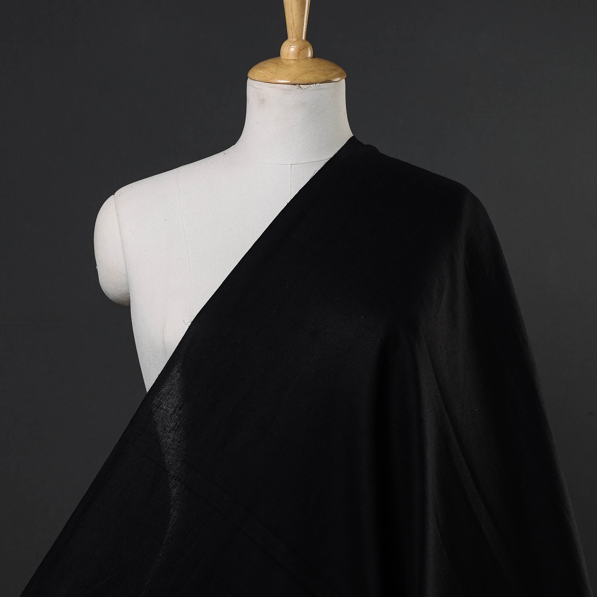 ITOKRI CRAFTS INITIATIVE Black - Flex Cotton Prewashed Fabric 13