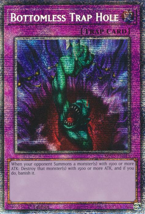 Yu-Gi-Oh! Bottomless Trap Hole - MP25-EN018 - Starlight Rare - 1st Edition