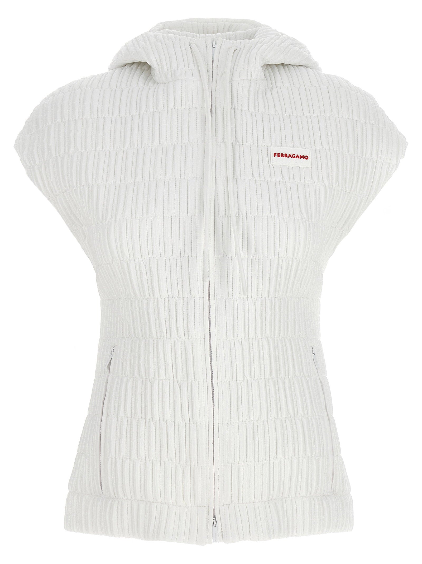 Ferragamo Hooded Vest – 100% polyamide