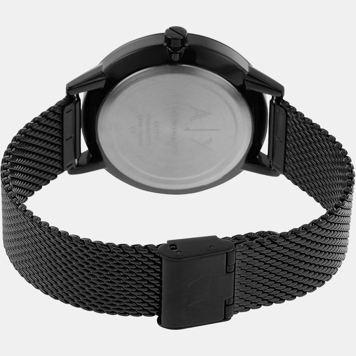 Armani Exchange Cayde Men Quartz Black Dial Chronograph Stainless Steel Watch AX2716 - view 7