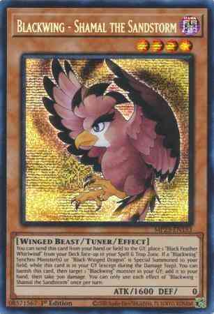Yu-Gi-Oh! Blackwing - Shamal the Sandstorm - MP23-EN153 - Prismatic Secret Rare - 1st Edition
