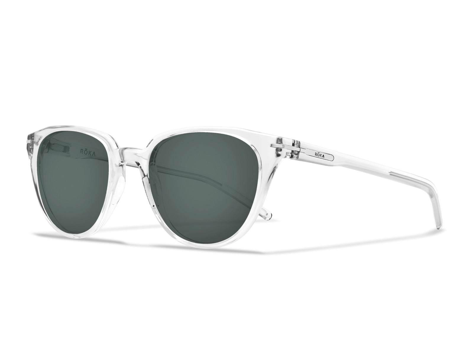 ROKA Lola 2.0 Sunglasses Outlet – Crystal Tahoe Frame - Dark Carbon (Polarized) Lens - view 41
