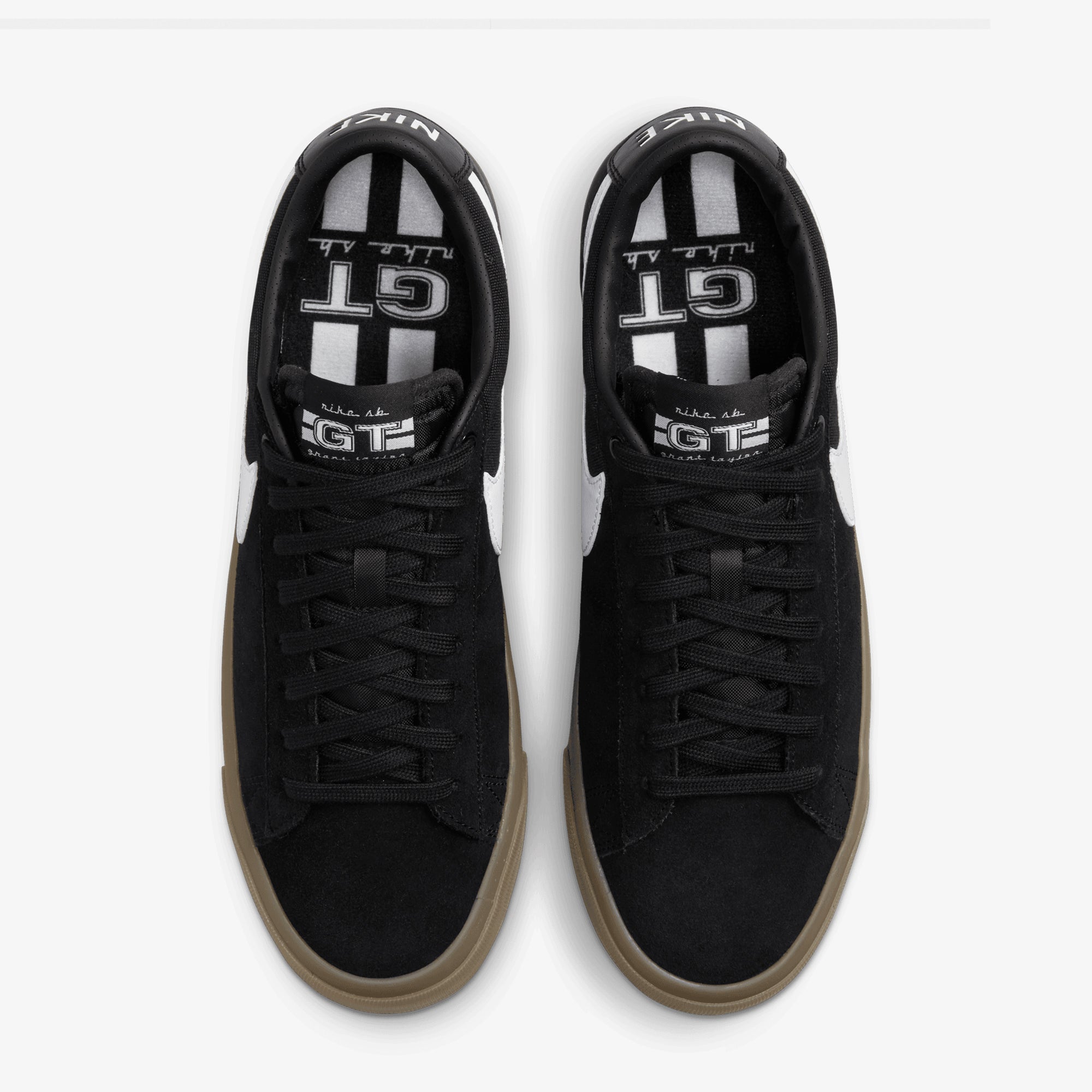 Nike | SB ZOOM BLAZER LOW PRO GT { BLACK/WHITE-BLACK-WHITE - view 2