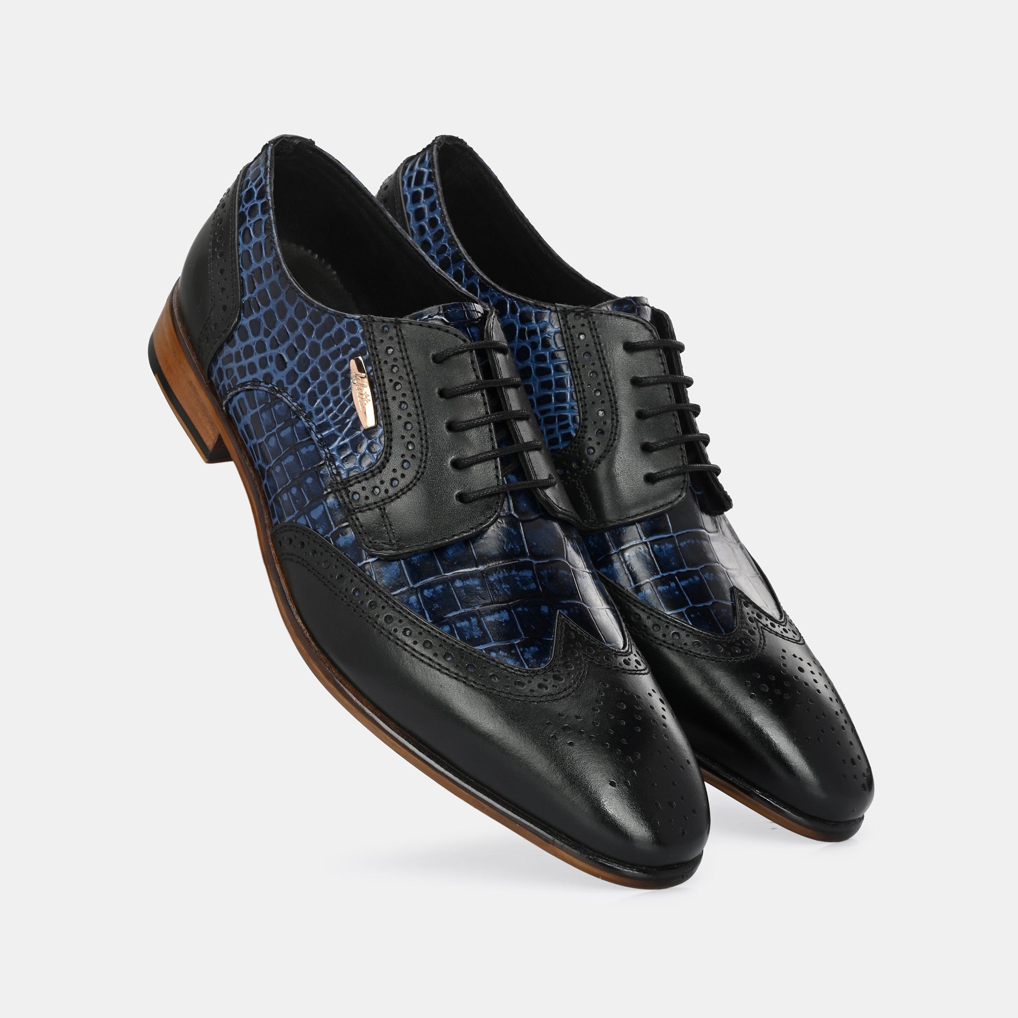 Colour-Blocked Lace-Up Brogues by Lafattio - view 6