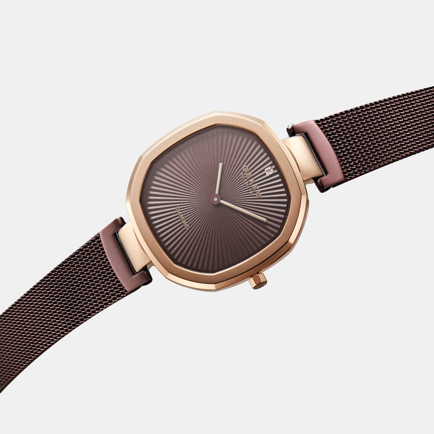 Obaku Brilliant Women Quartz Brown Dial Analog Stainless Steel Watch V277LXVNMN - view 2