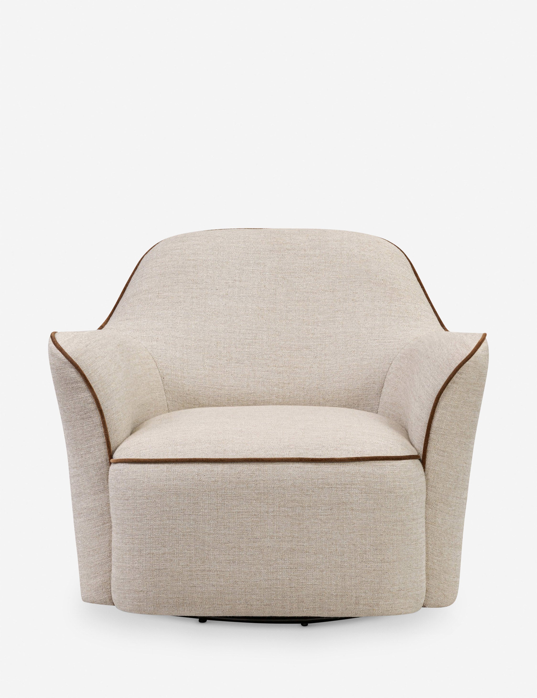 Lulu and Georgia Bachman Swivel Chair – Cream