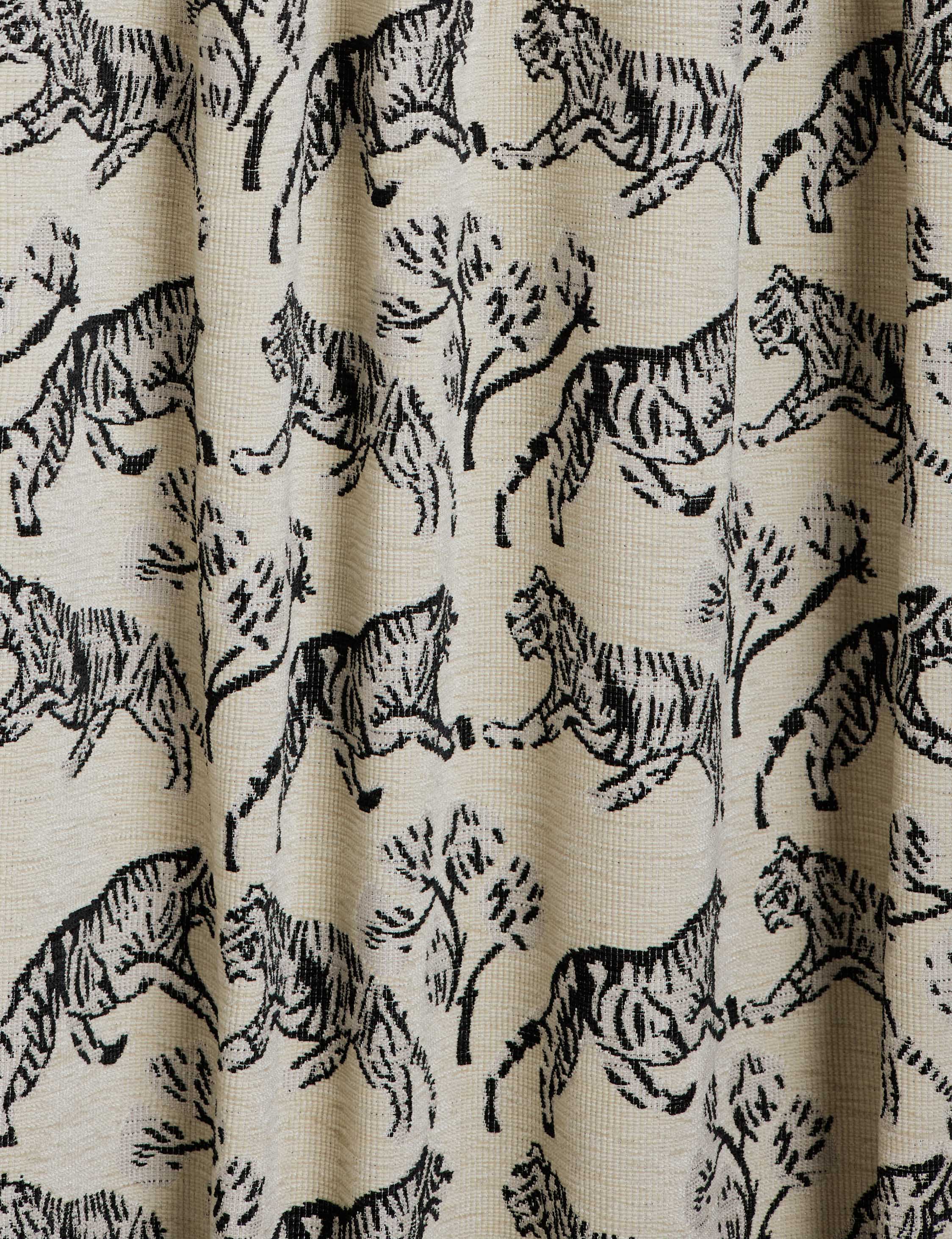 Lulu and Georgia Tiger Jacquard Curtain Panel by Sarah Sherman Samuel - view 6