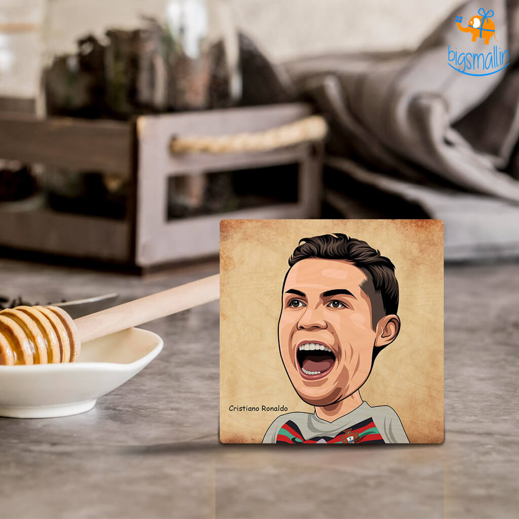 Bigsmall_cc Cristiano Ronaldo Wooden Coasters