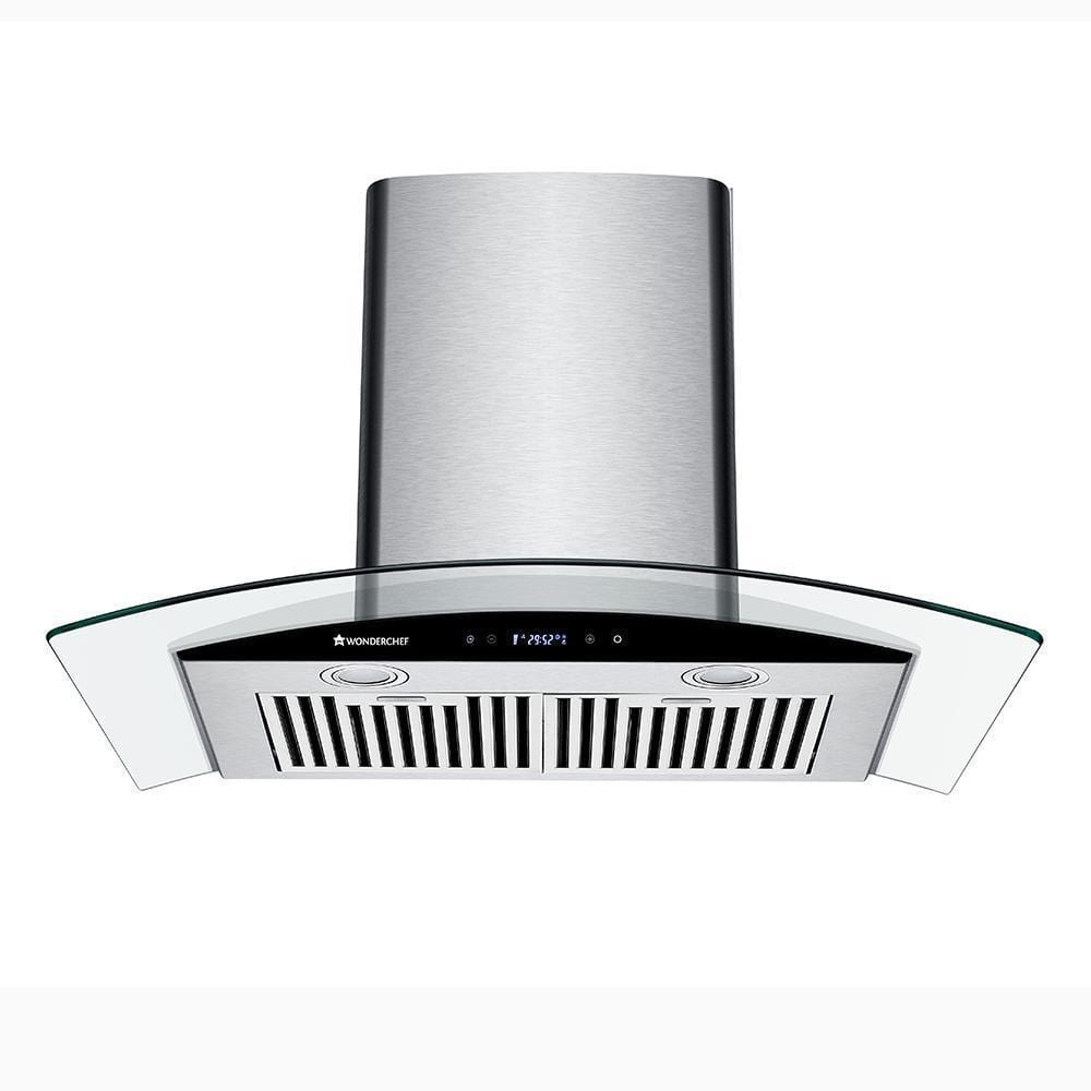 Wonderchef Napoli Curve Glass Chimney 60cm/1250m3/h