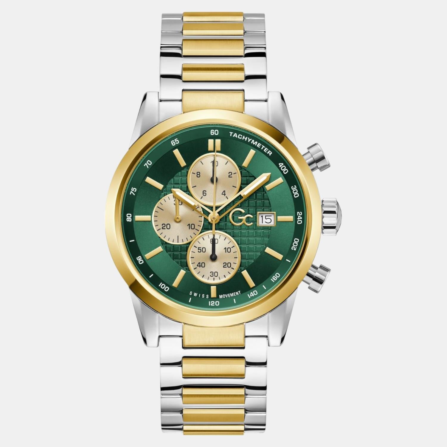 GC Gallant Men Quartz Green Dial Chronograph Stainless Steel Watch Z61002G9 - view 2