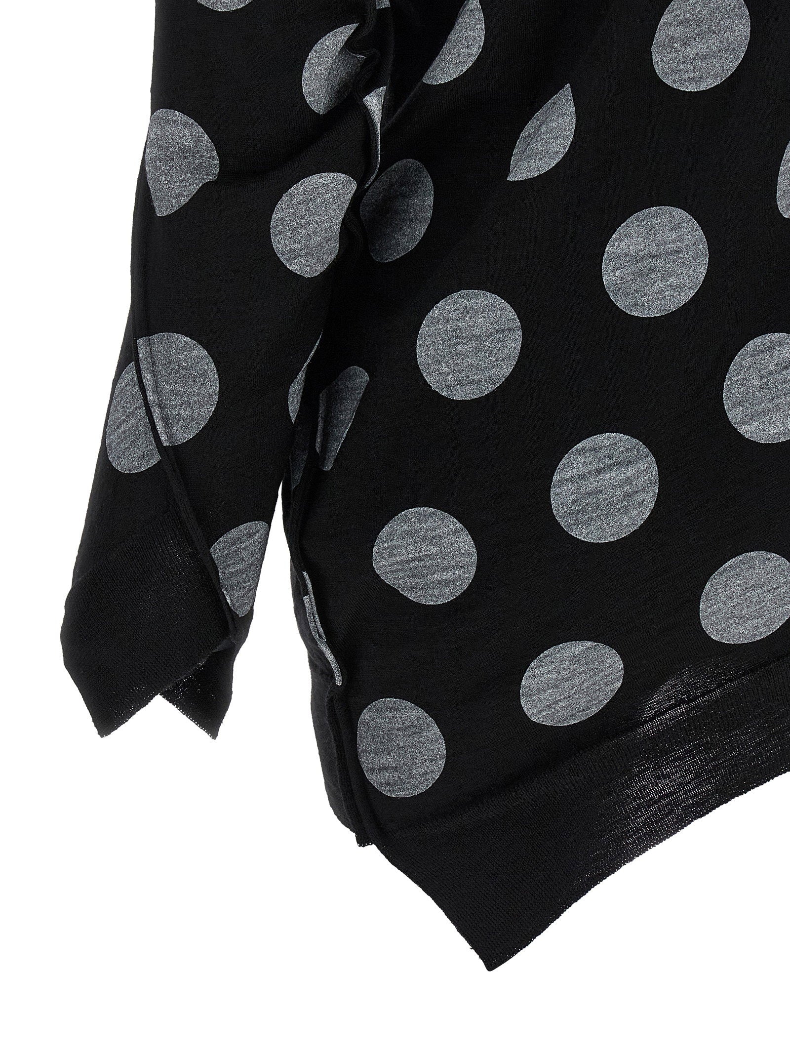 Junya Watanabe Polka Dot Maxi Cardigan – 100% wool - view 4