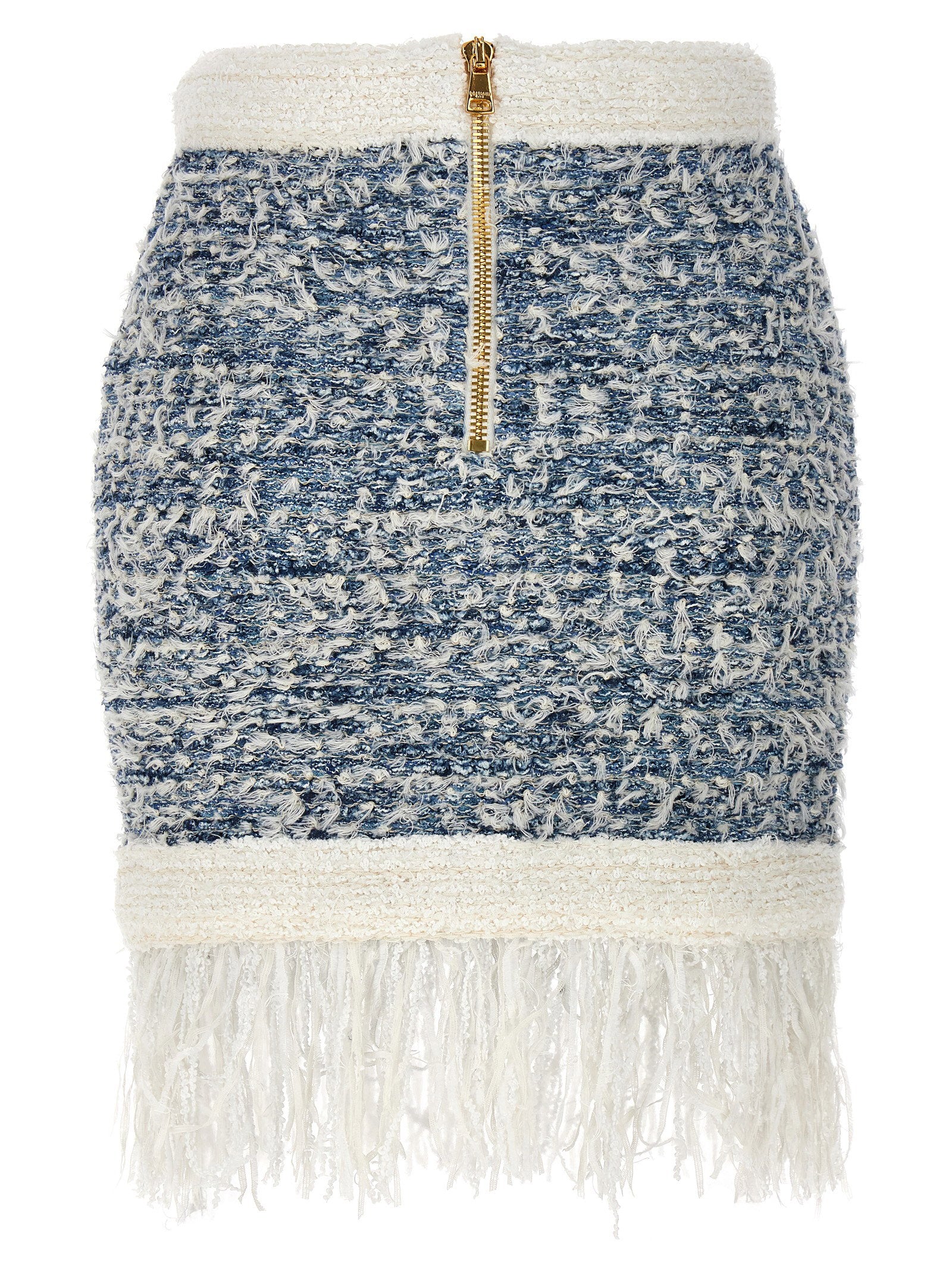 Balmain Fringed Tweed Skirt - view 2