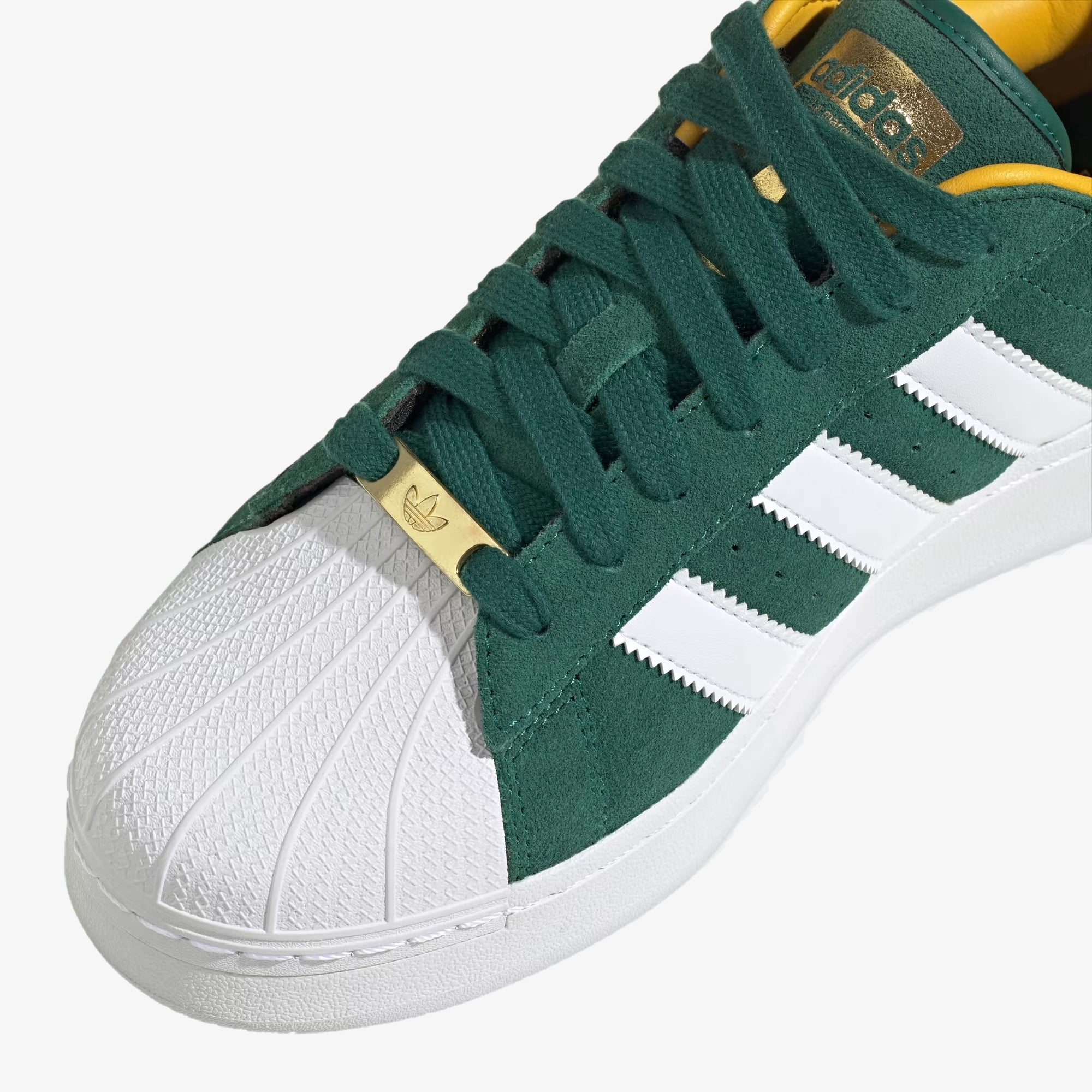 Adidas Originals | SUPERSTAR XLG { CGRENN/FTWWHT/BOGOLD - view 3