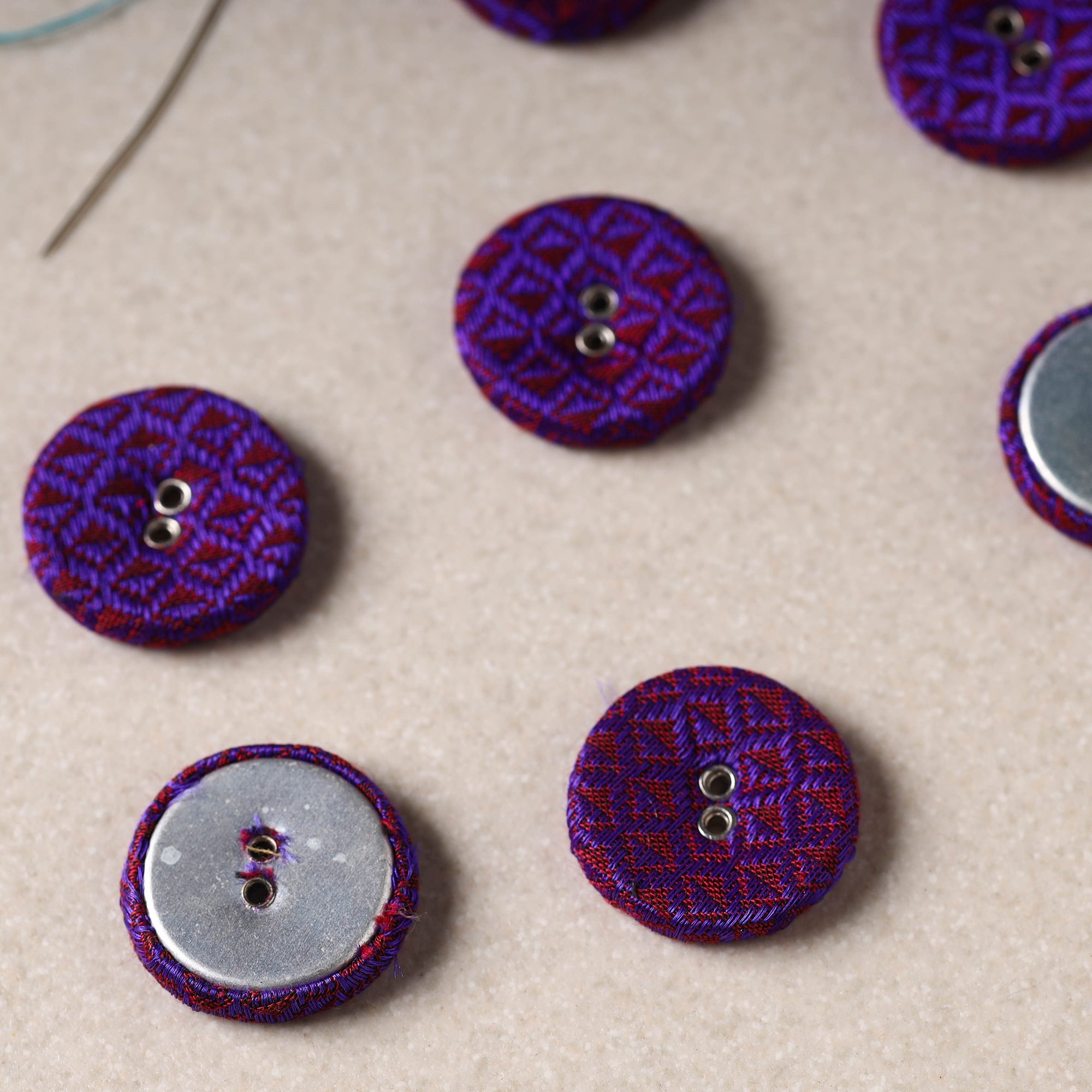 BUTTON BAAZ 2.5cm Buttonbaaz Handmade Button Big (Set of 8) 44 - view 2