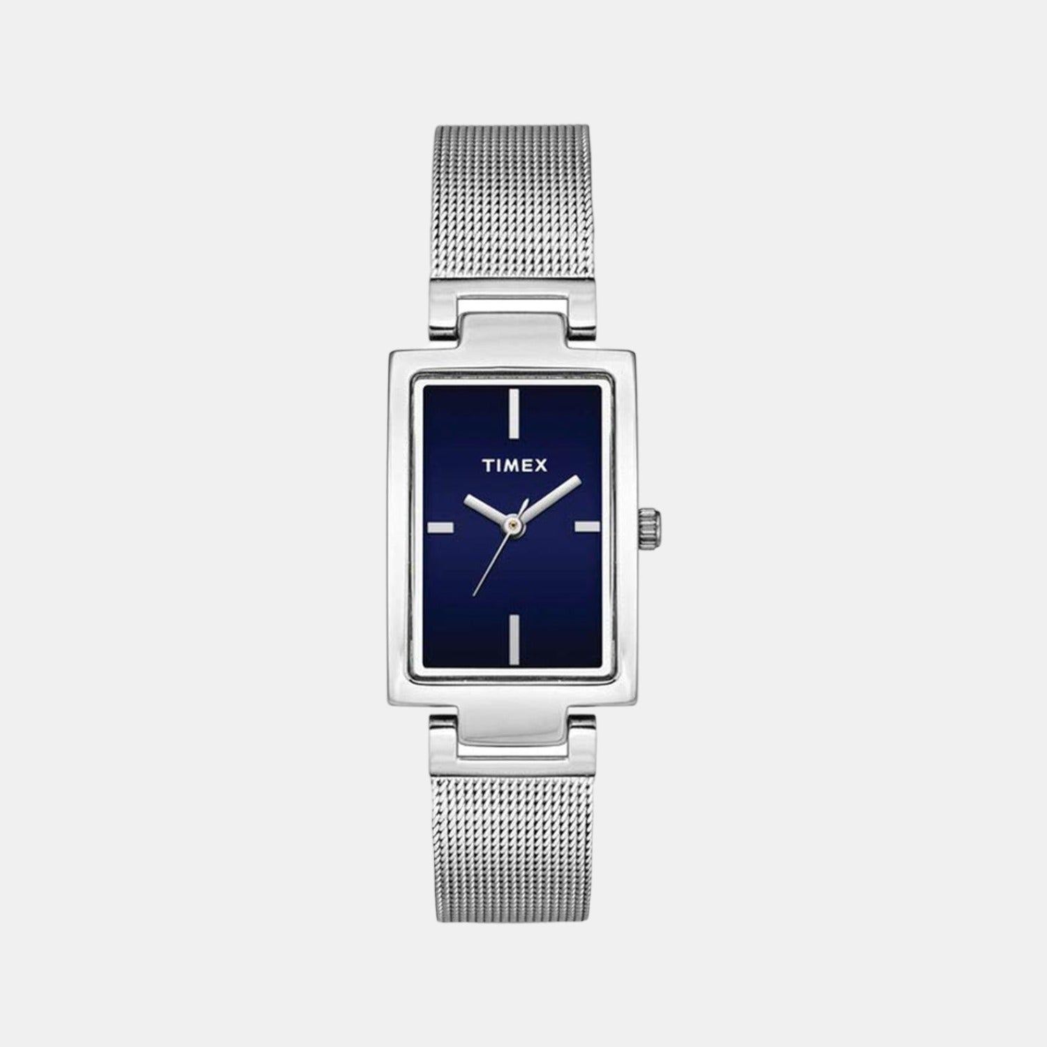 Timex Fashion Women Quartz Blue Dial Analog Stainless Steel Watch TWEL11307