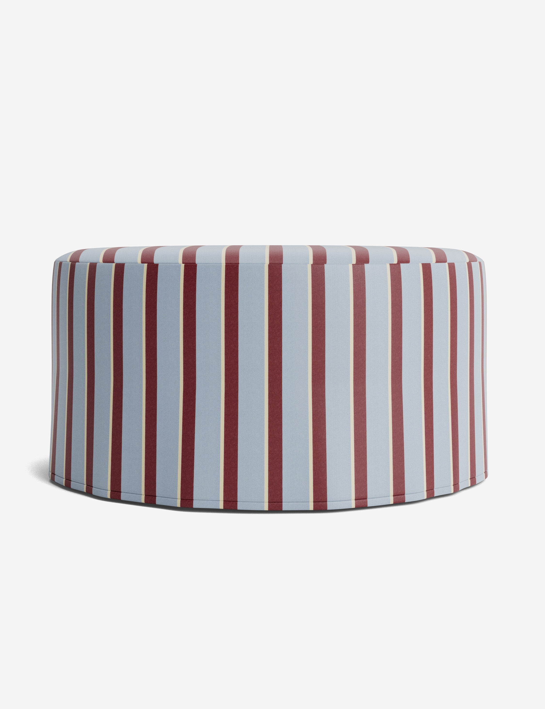 Lulu and Georgia Portola Slipcover Round Ottoman - view 66