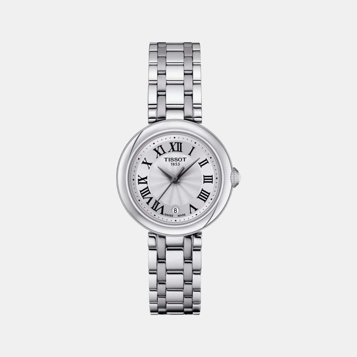 Tissot Bellissima Women Quartz White Dial Analog Stainless Steel Watch T1260101101300
