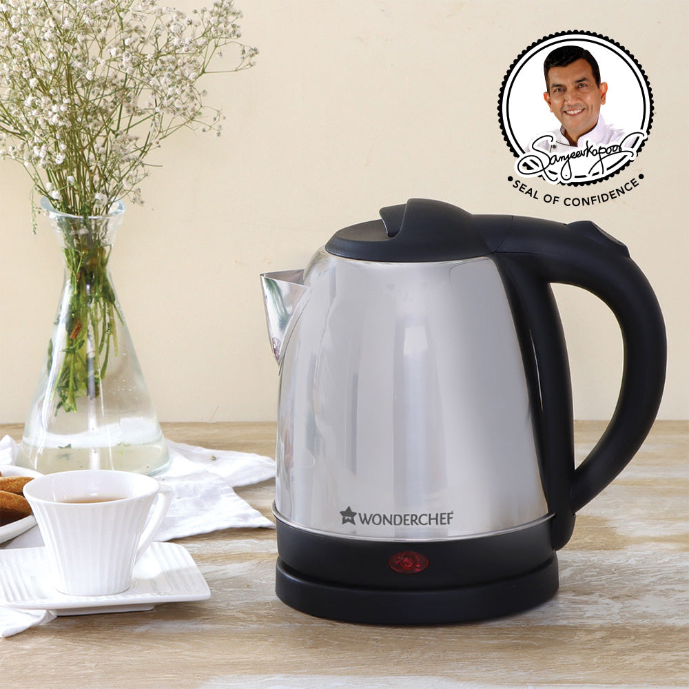 Wonderchef Prato Automatic Stainless Steel Cordless Electric Kettle, 1.5 Litres, - view 3