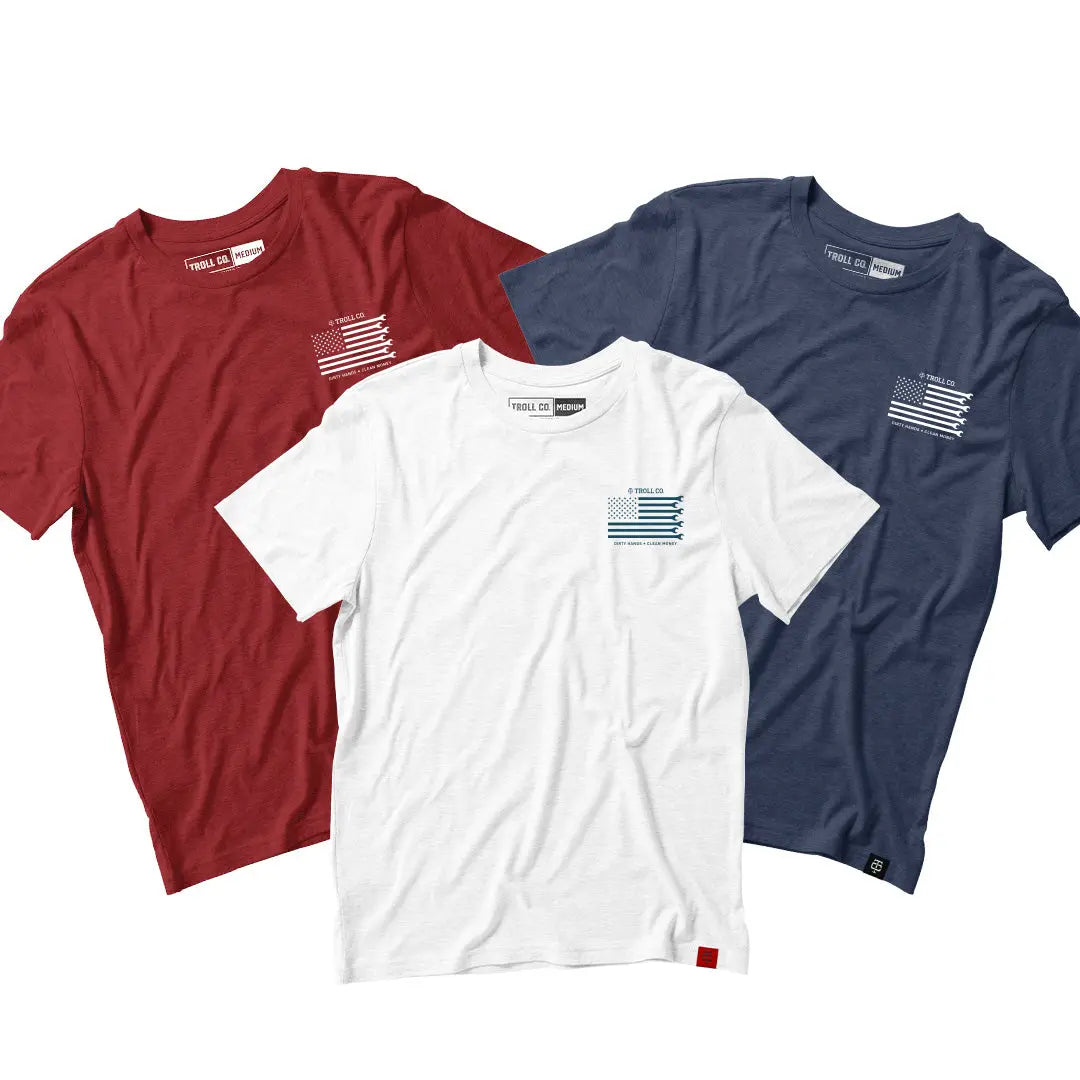 Radial Uncle Sam's 3-Pack – Red/White/Blue