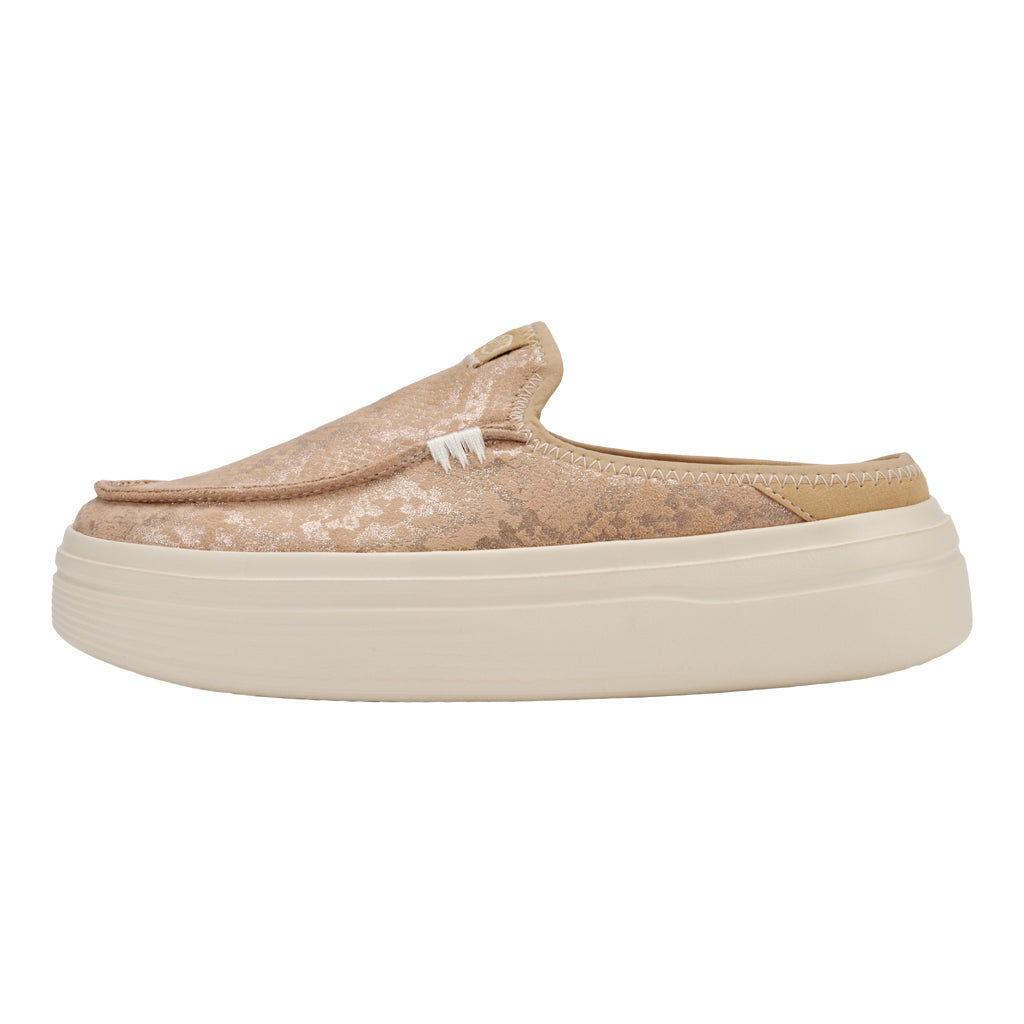 HEYDUDE shoes Austin Lift Metallic Snake - Sand