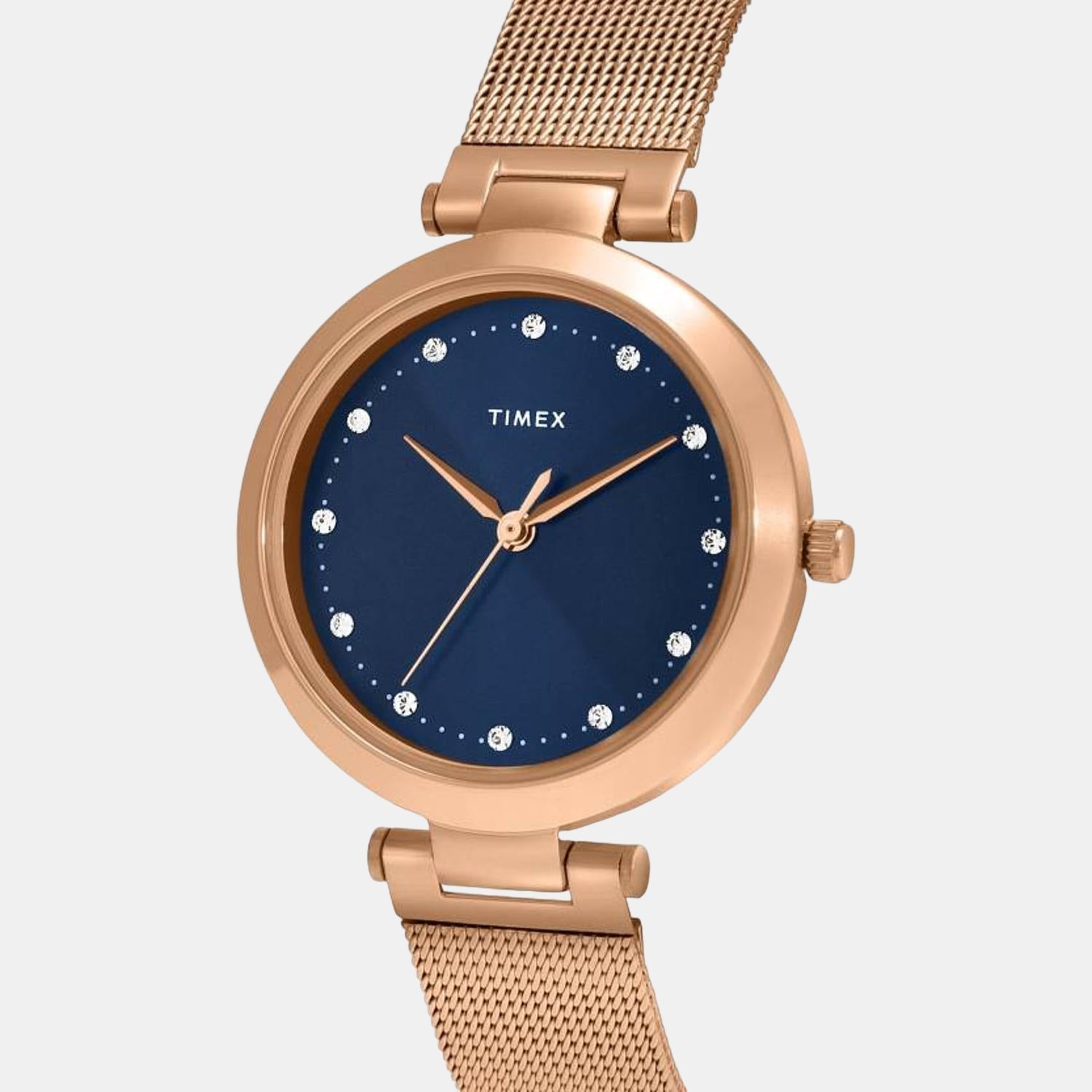 Timex Fashion Women Quartz Blue Dial Analog Stainless Steel Watch TWEL11824 - view 2