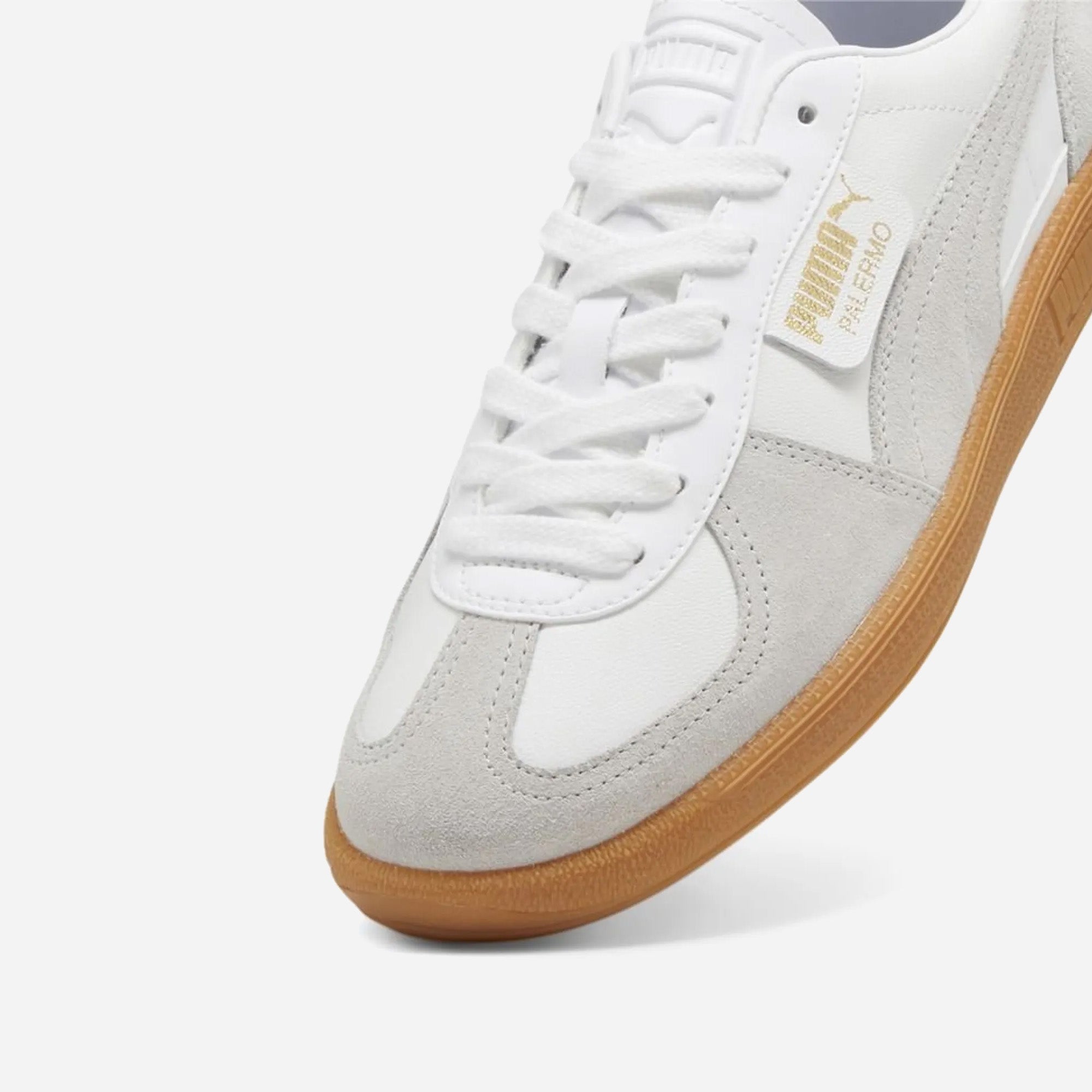 Puma Palermo Lth Unisex Sneakers White-Glacial Gray-Gum - view 3