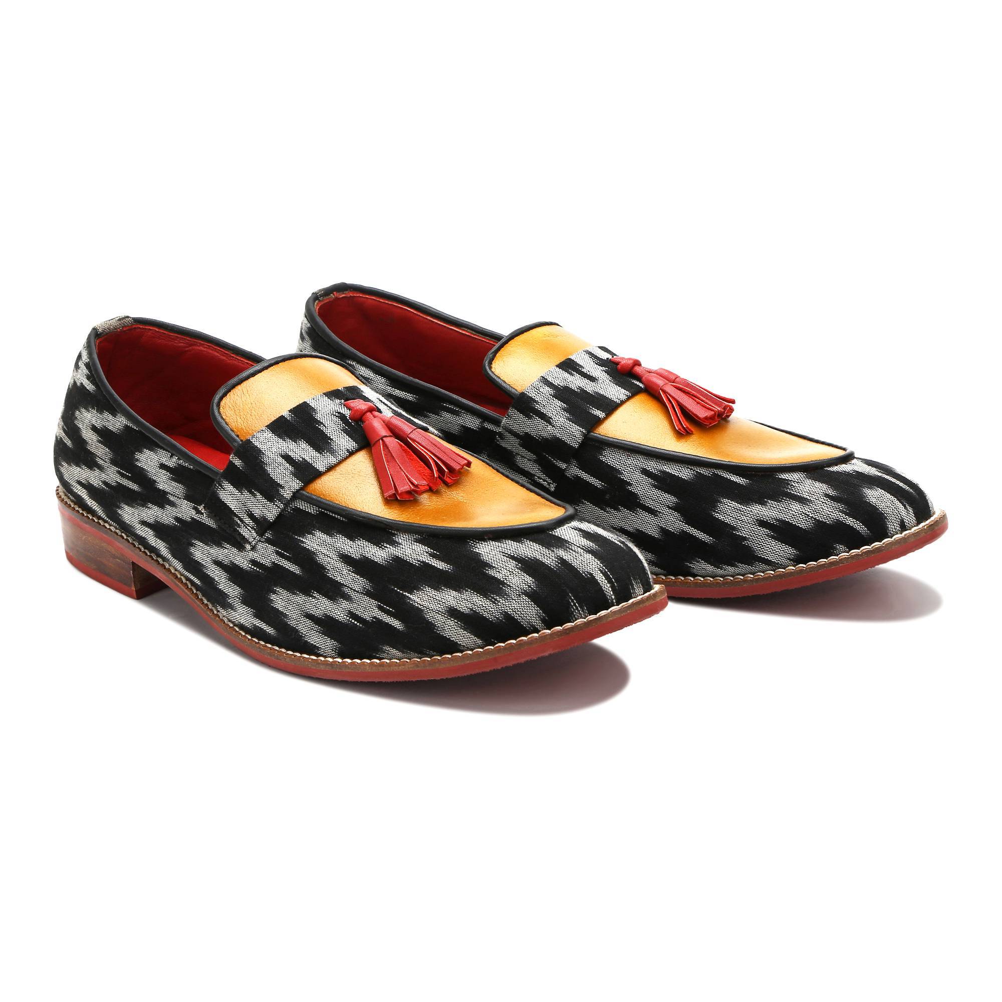 Ikat slip_on men – Banjaaran India Ikat Slip_on for Men – Mustard (discontinued)