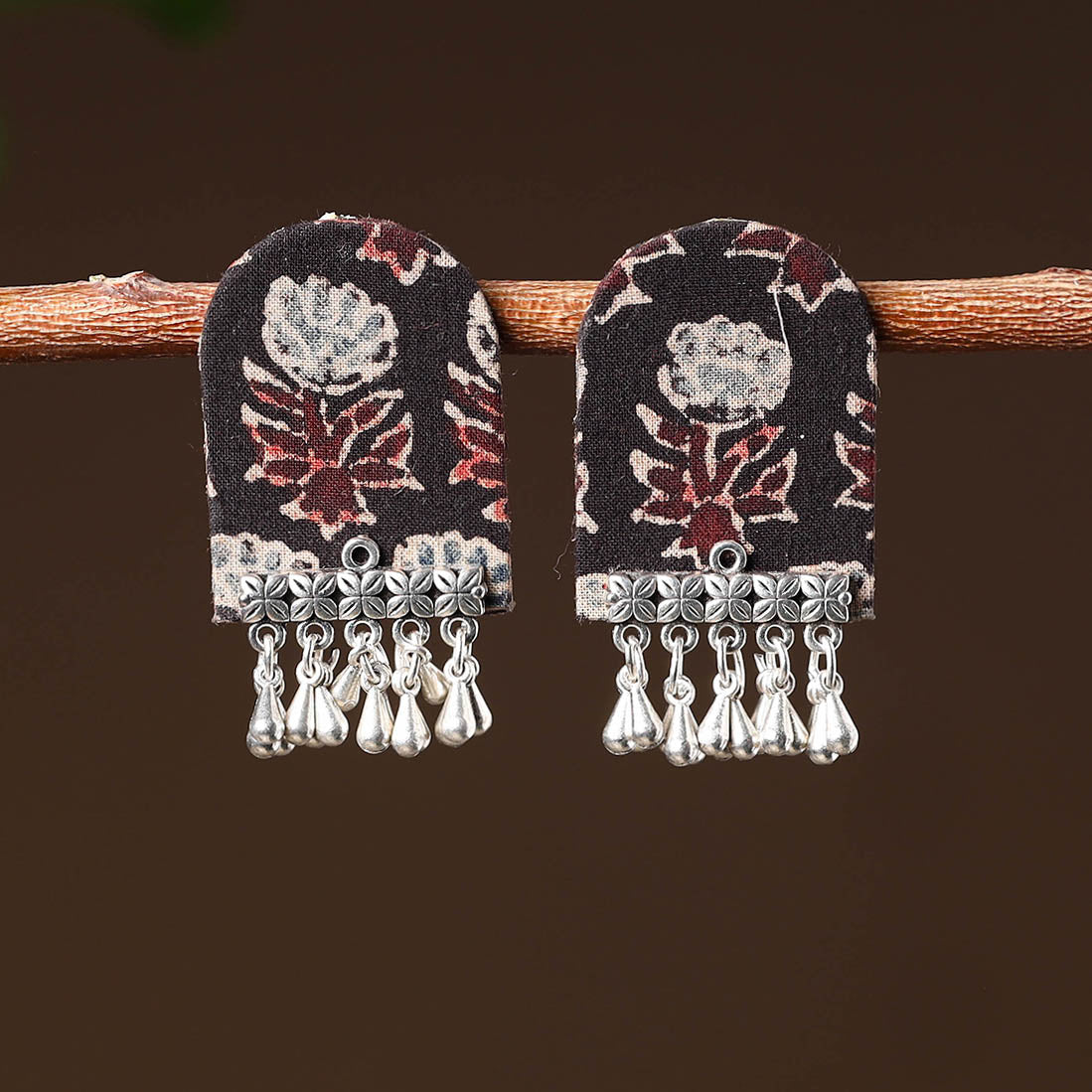 JALPARI Asiya Handcrafted GS Fabart Earrings - view 2