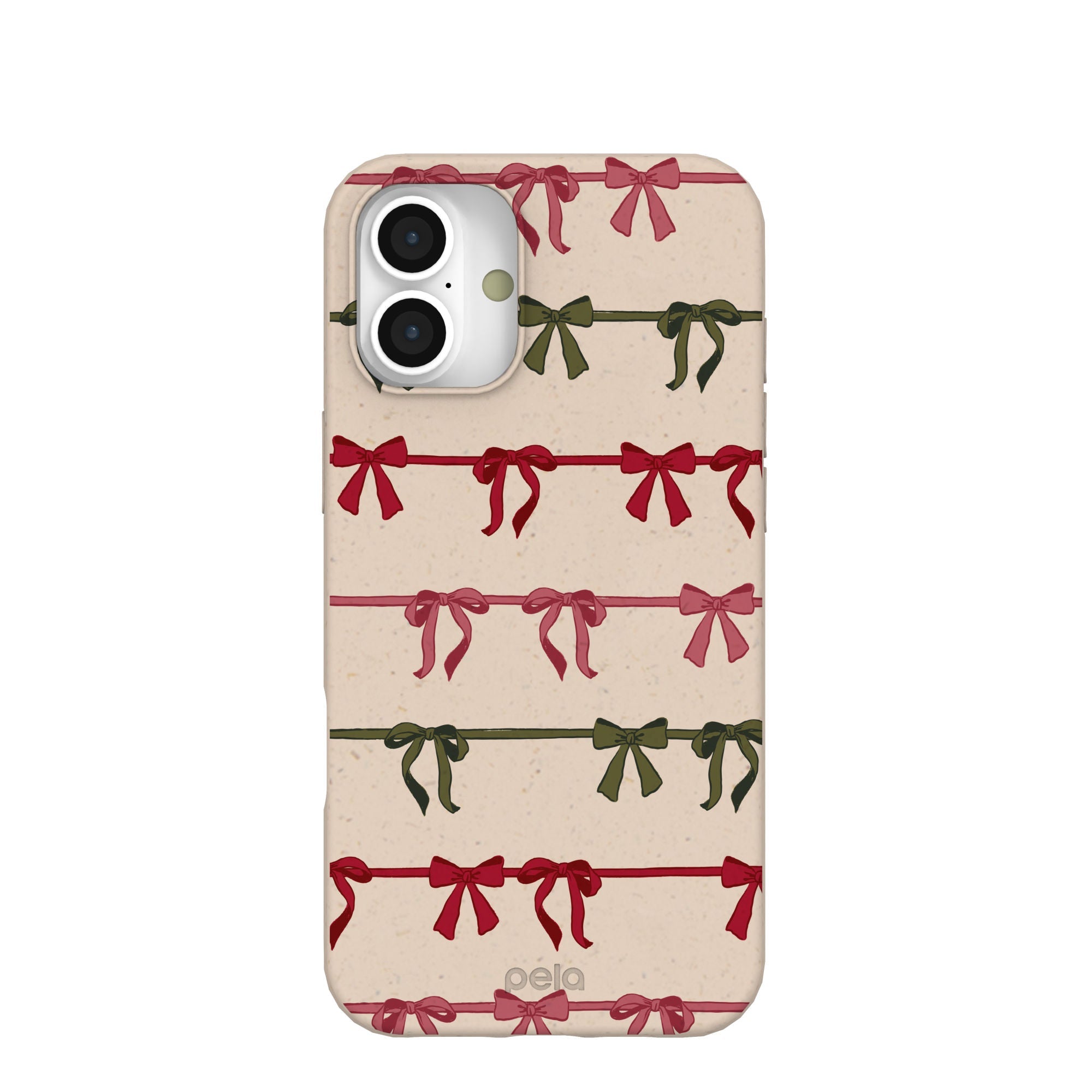 Pela Case Seashell Holiday Bows iPhone 16 Plus Case