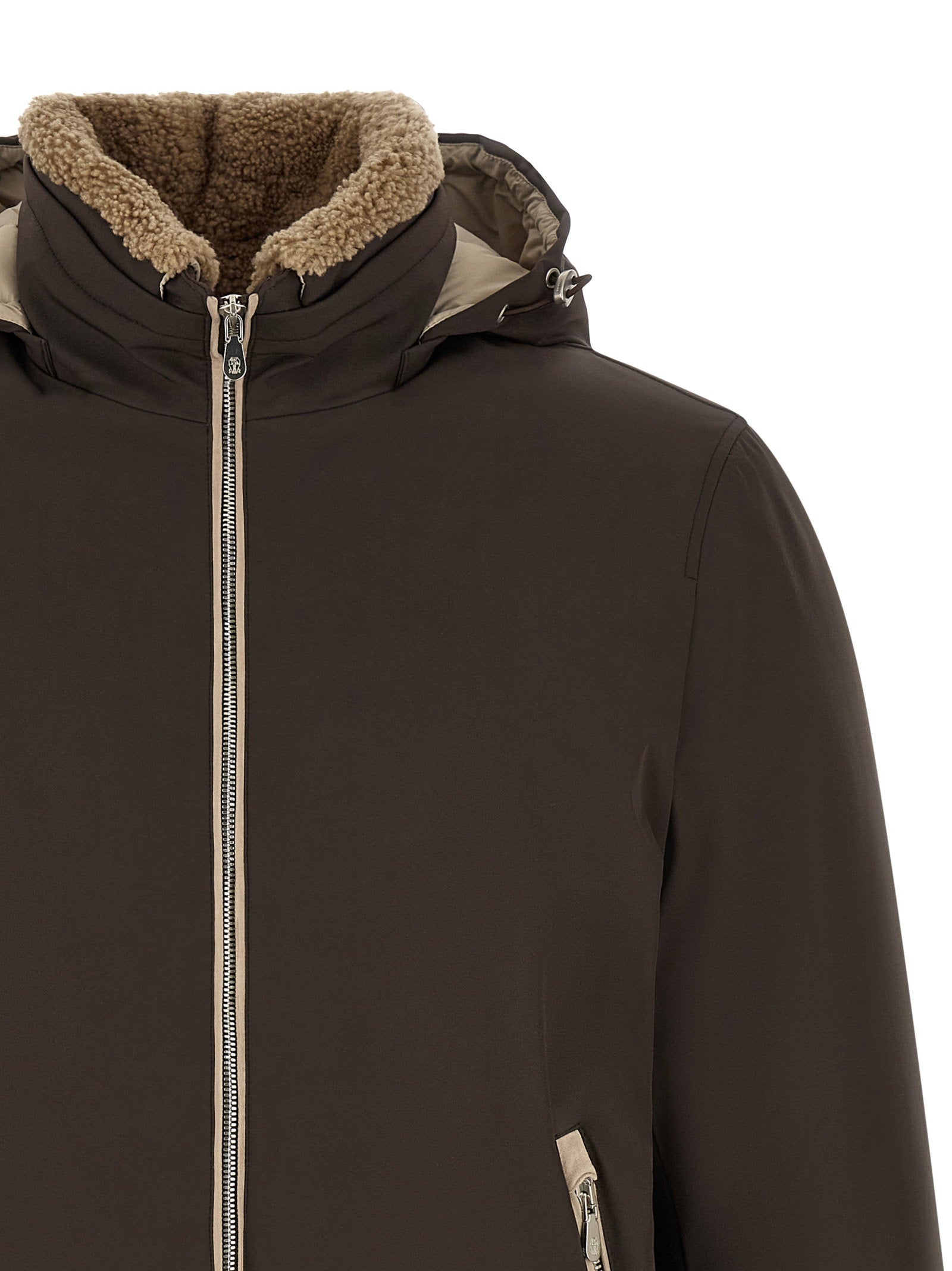 Brunello Cucinelli Detachable Hood Down Jacket - view 4