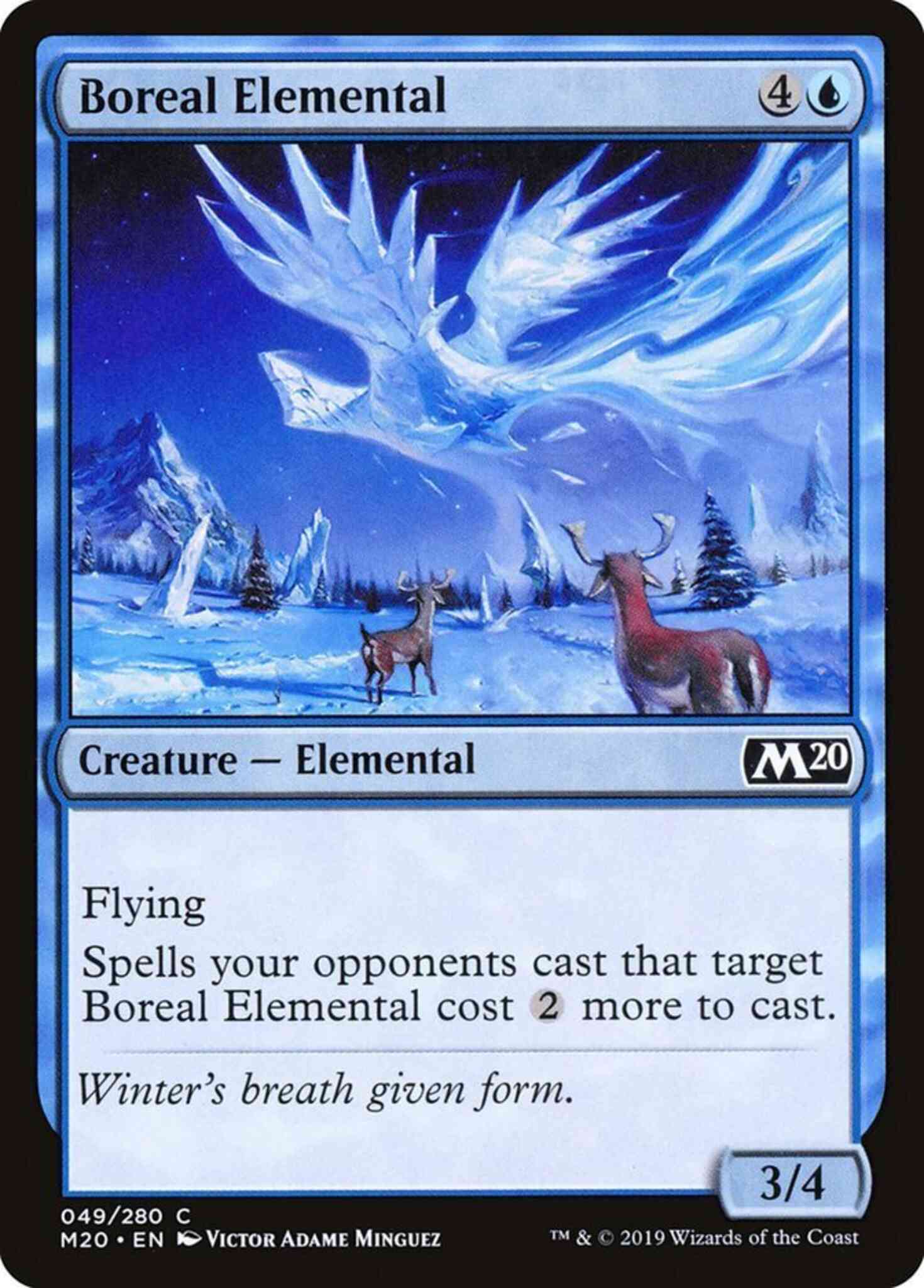 Boreal elemental 49 – Magic Boreal Elemental [49] [Core Set 2020] [Non-Foil]
