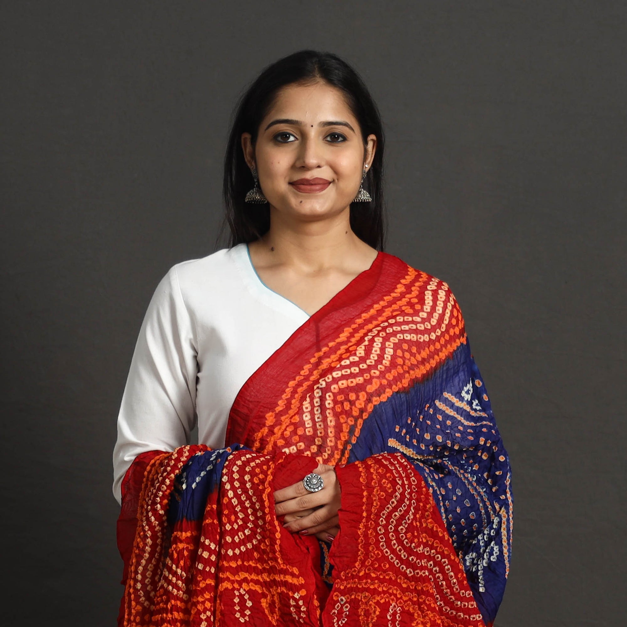 KACHCHH JI CHHAAP Kutch Tie-Dye Cotton Bandhani Dupatta 21 - view 3