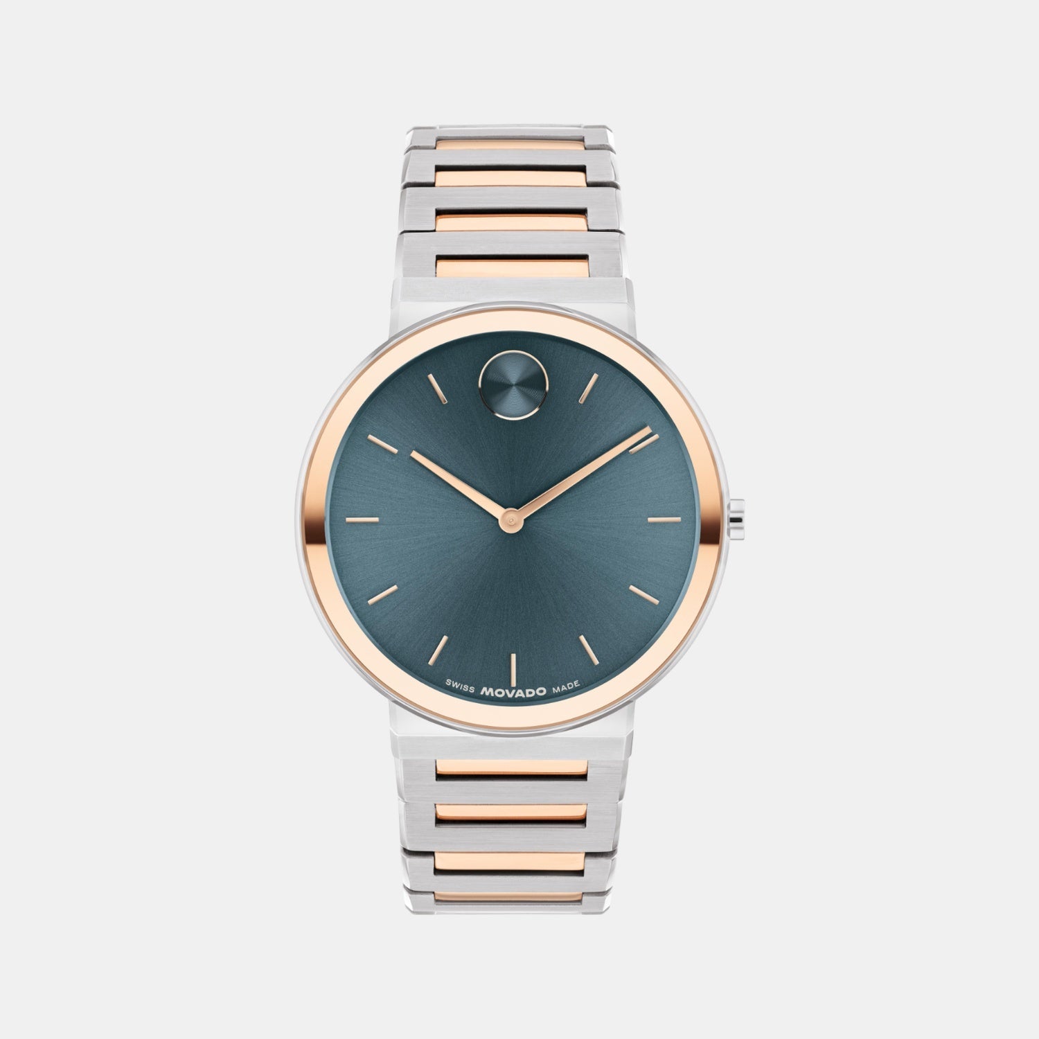 Movado Bold Men Quartz Teal Dial Analog Stainless Steel Watch 3601268