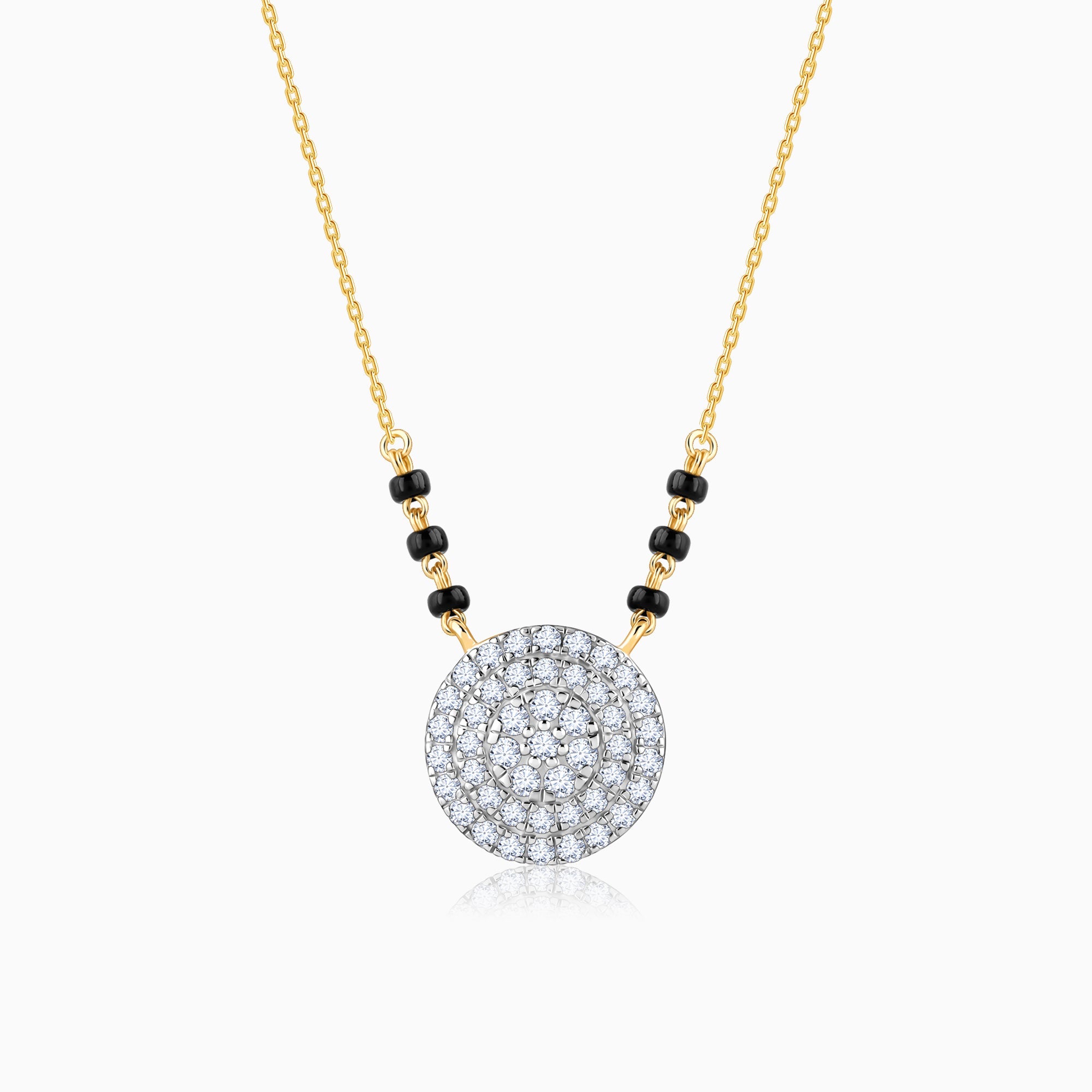 GIVA Jewellery Gold Megha Diamond Mangalsutra