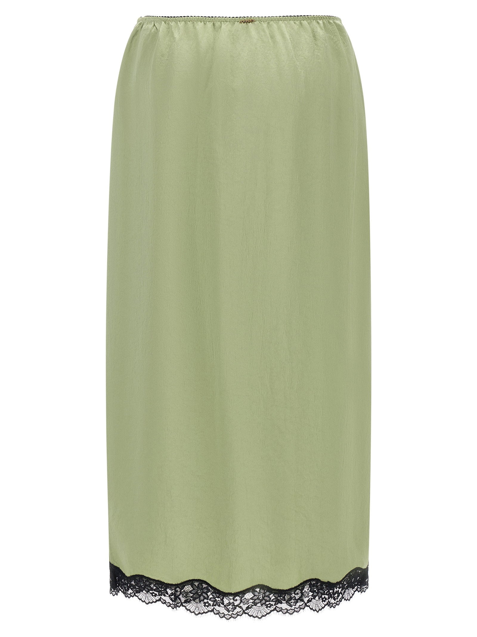 Twin Set Satin Froissé And Lace Skirt – 100% acrylic - view 2