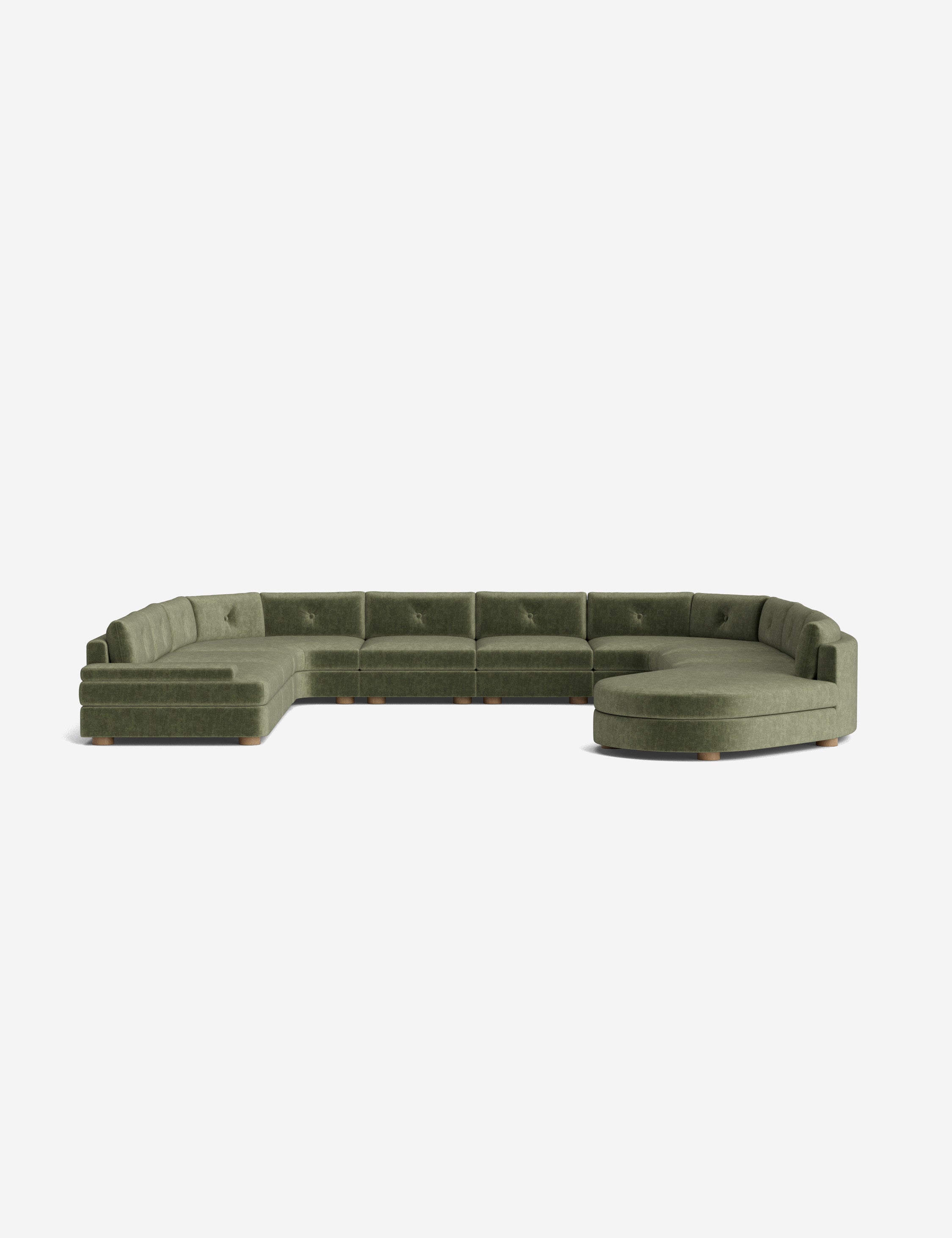 Lulu and Georgia Hill Modular U-Shaped Sectional Sofa - view 11