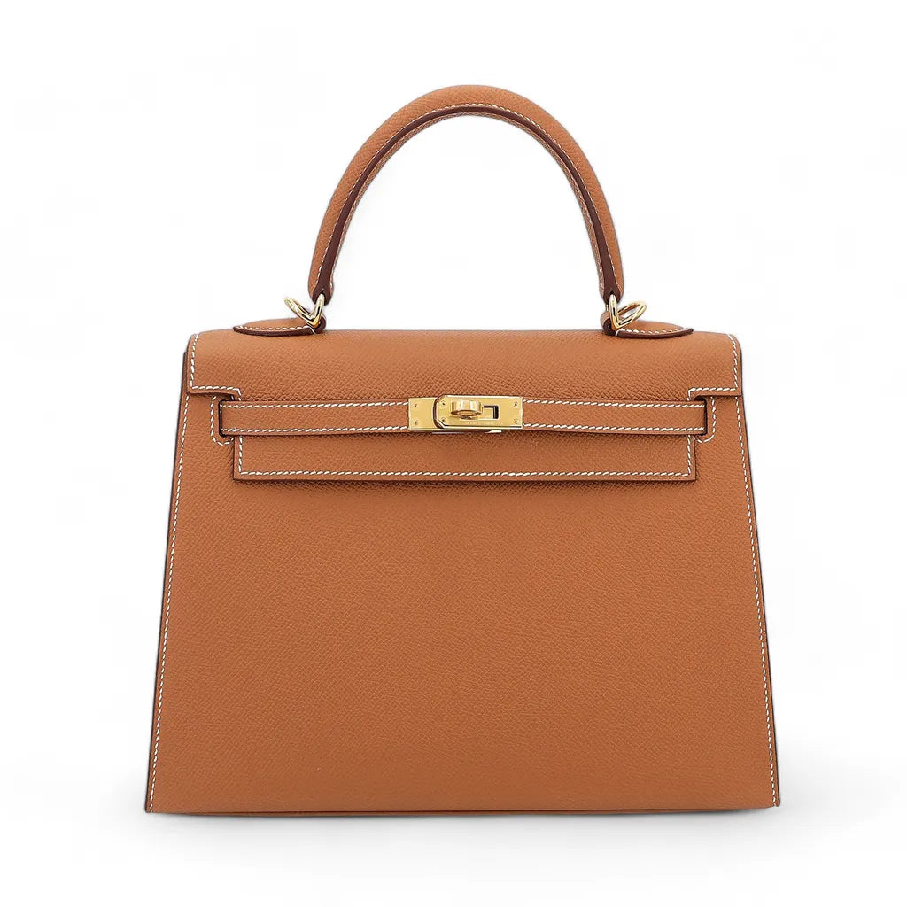 Cop Underdog HERMÈS Kelly 25 Sellier Gold (37) Epsom Gold hardware