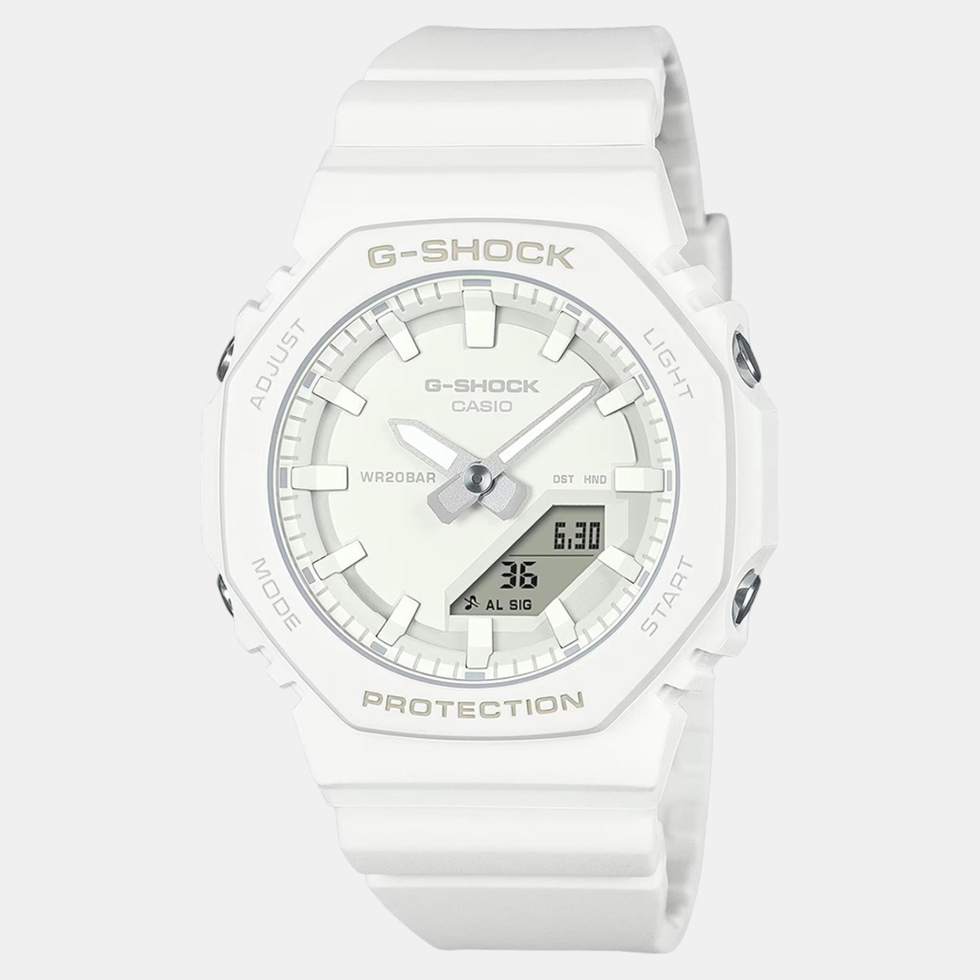 Casio G-Shock Women Quartz White Dial Analog-Digital Resin Watch G1532