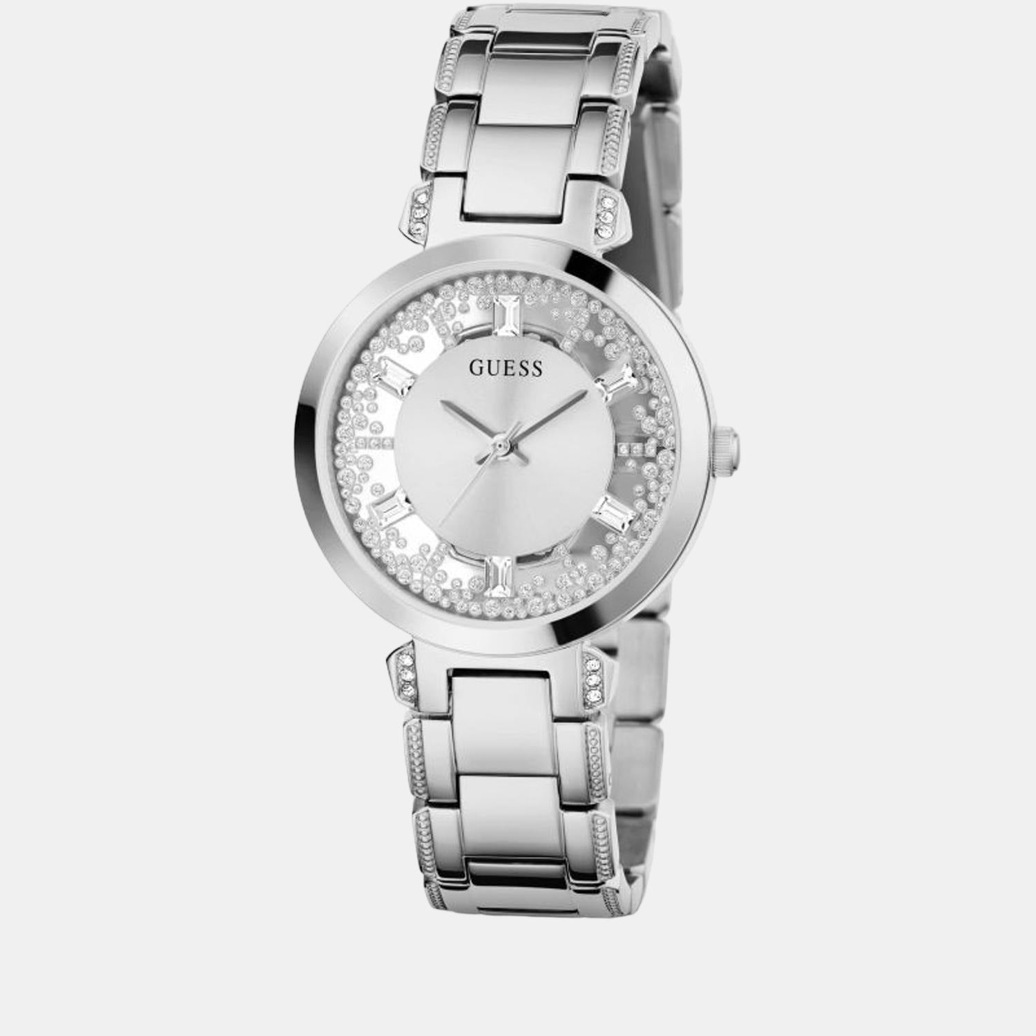 Guess Crystal Clear Women Quartz Silver Dial Analog Stainless Steel Watch GW0470L1 - view 4