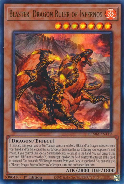 Blaster dragon ruler – Yu-Gi-Oh! Blaster, Dragon Ruler of Infernos - BLMM-EN119 - Ultra Rare - 1st Edition