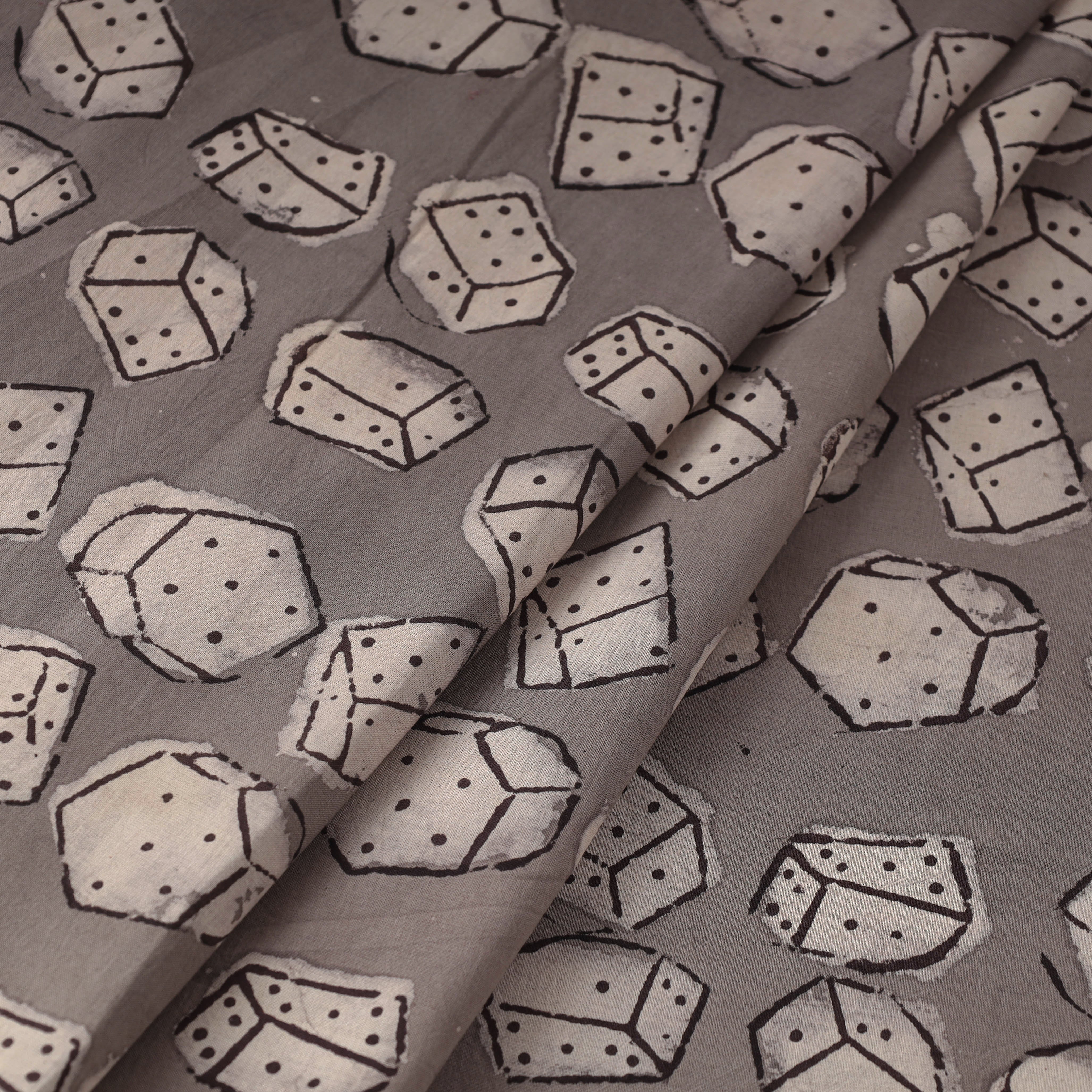 BINDAAS UNLIMITED Brown - Bindaas Hand Block Print Cotton Fabric - view 2