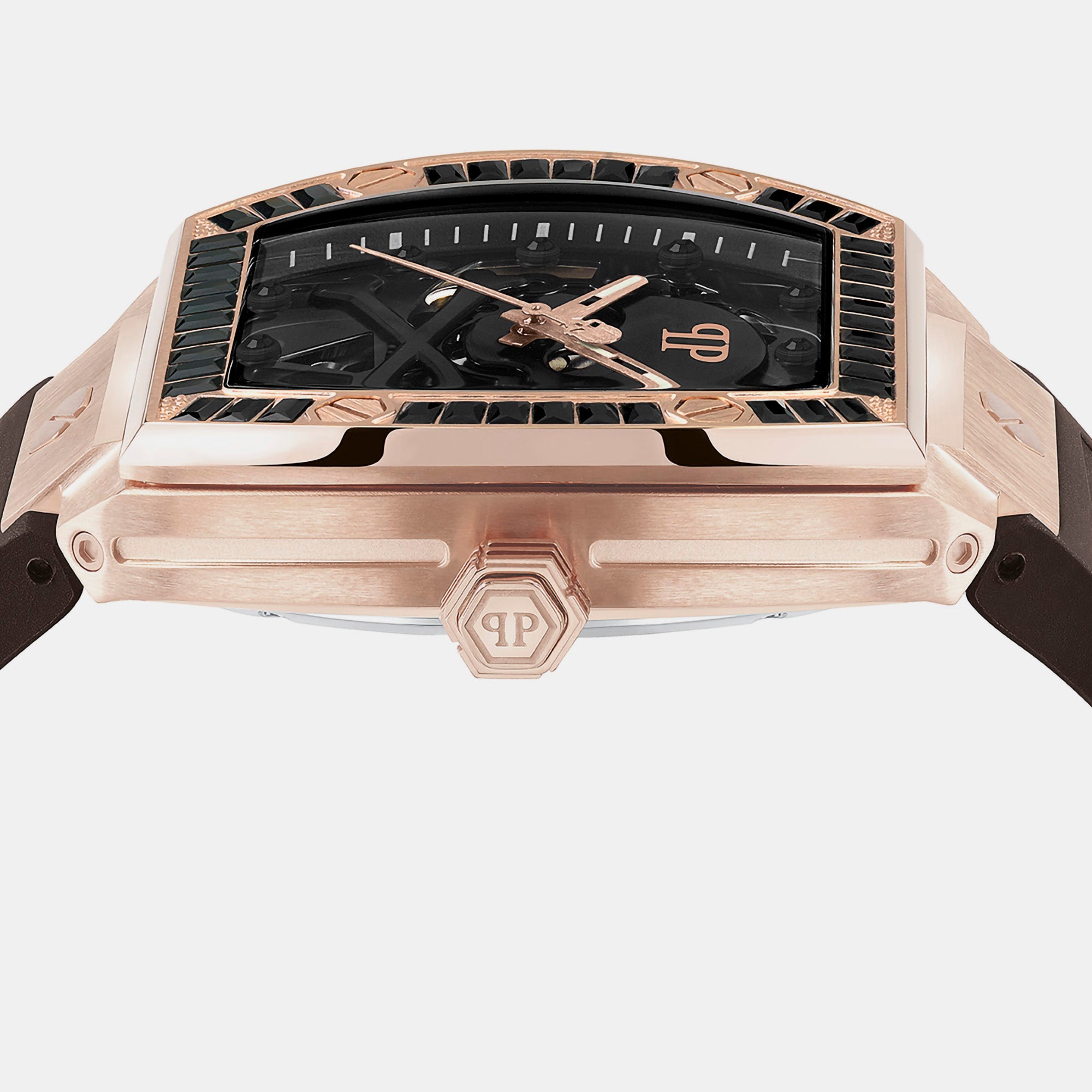 Philipp Plein $keleton Men Automatic Black Dial Analog Silicone Watch PWBAA1723 - view 2