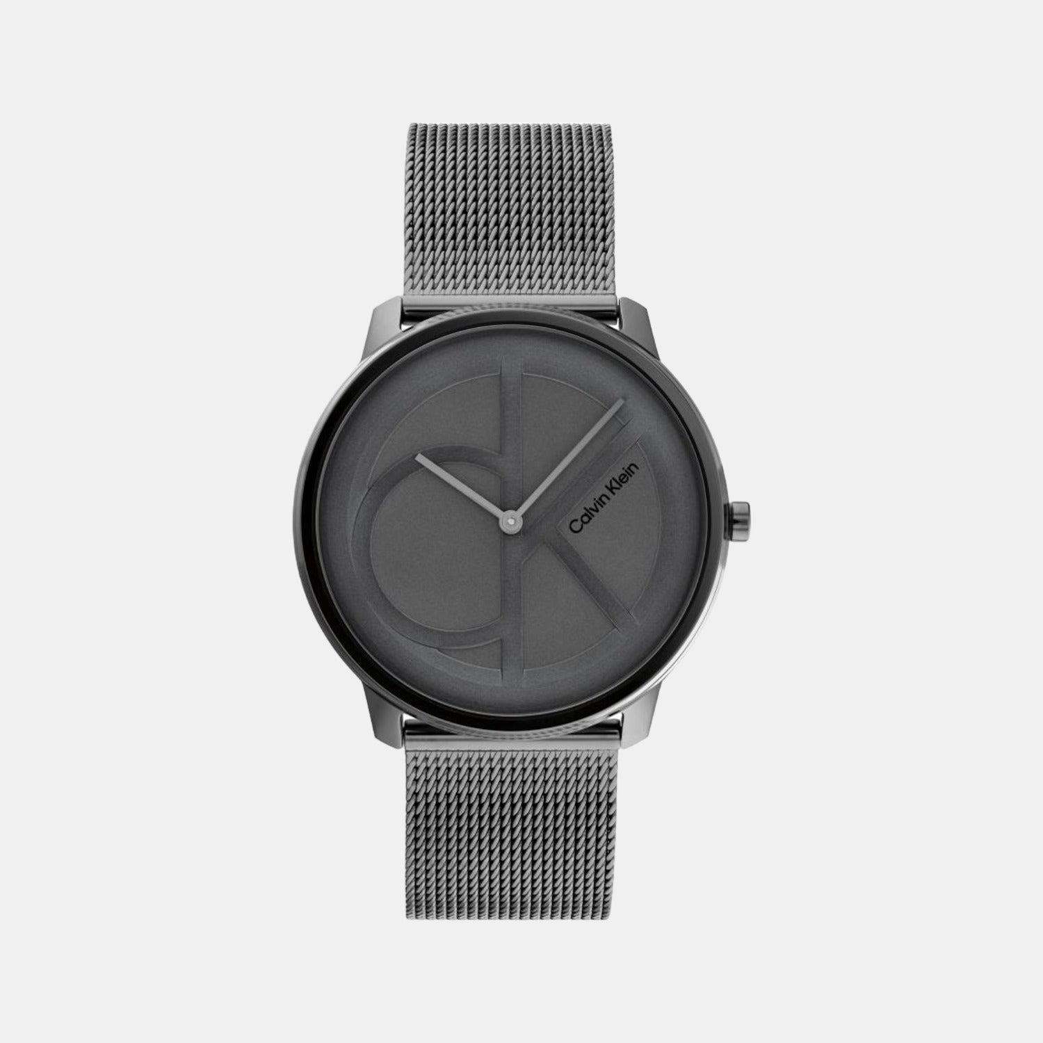 Calvin Klein Ck Iconic Unisex Quartz Grey Dial Analog Stainless Steel Watch 25200030